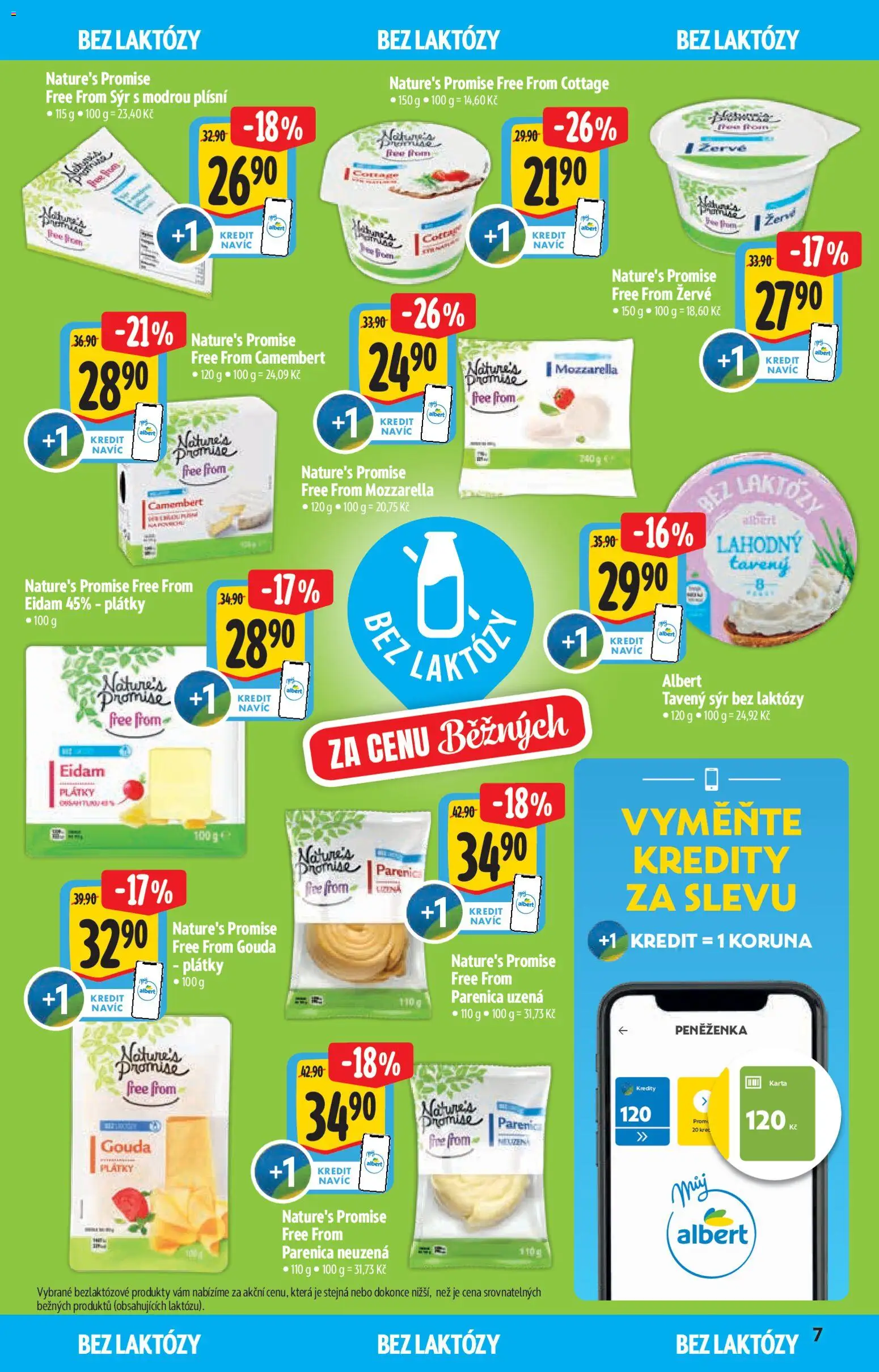 Albert katalog - Supermarket od 14.01.2026 | Strana: 7 | Produkty: Sýr, Eidam, Mozzarella, Cottage