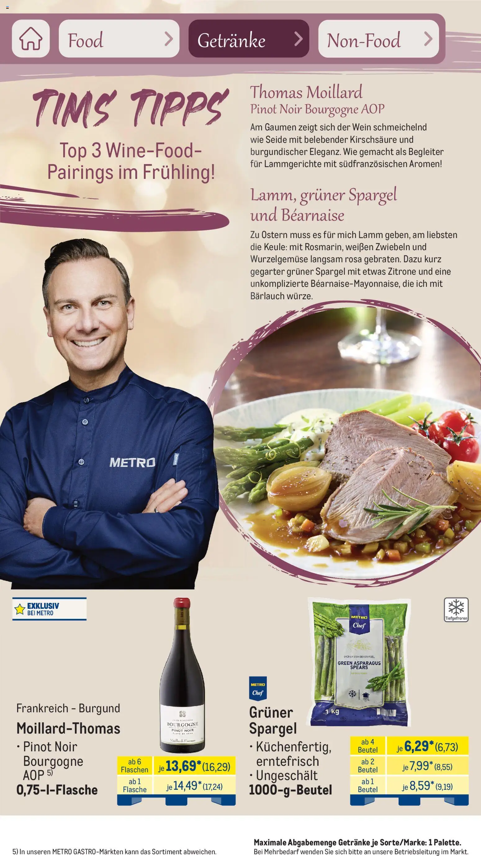 Metro Saisonkatalog Frühlingsgenuss – gültig ab 01.03.2026 | Seite: 40 | Produkte: Top, Spargel, Zwiebeln, Zitrone