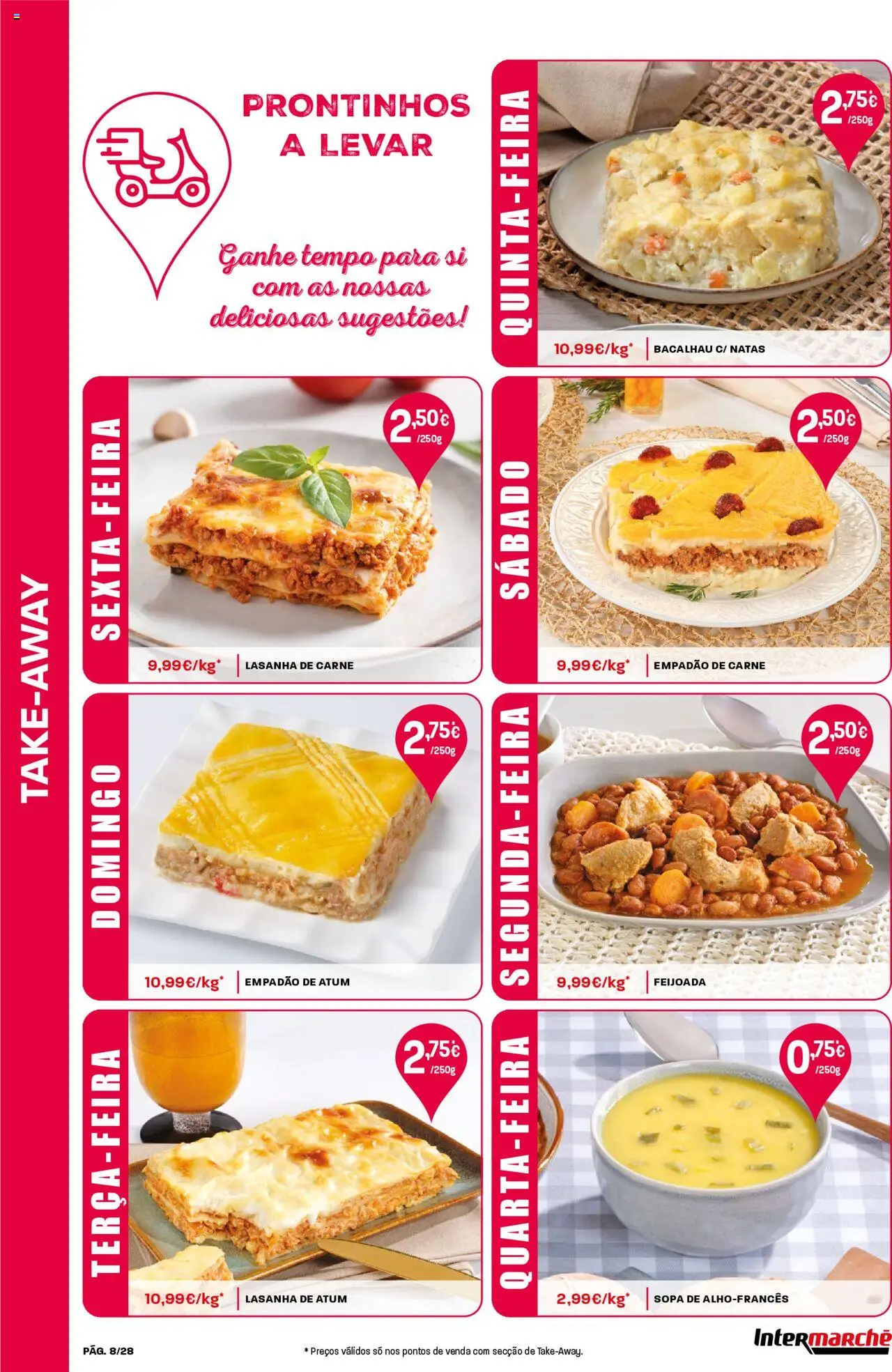 Intermarché folheto │ válido de 19.06.2025 | Página: 8 | Produtos: Atum, Bacalhau, Lasanha, Sopa