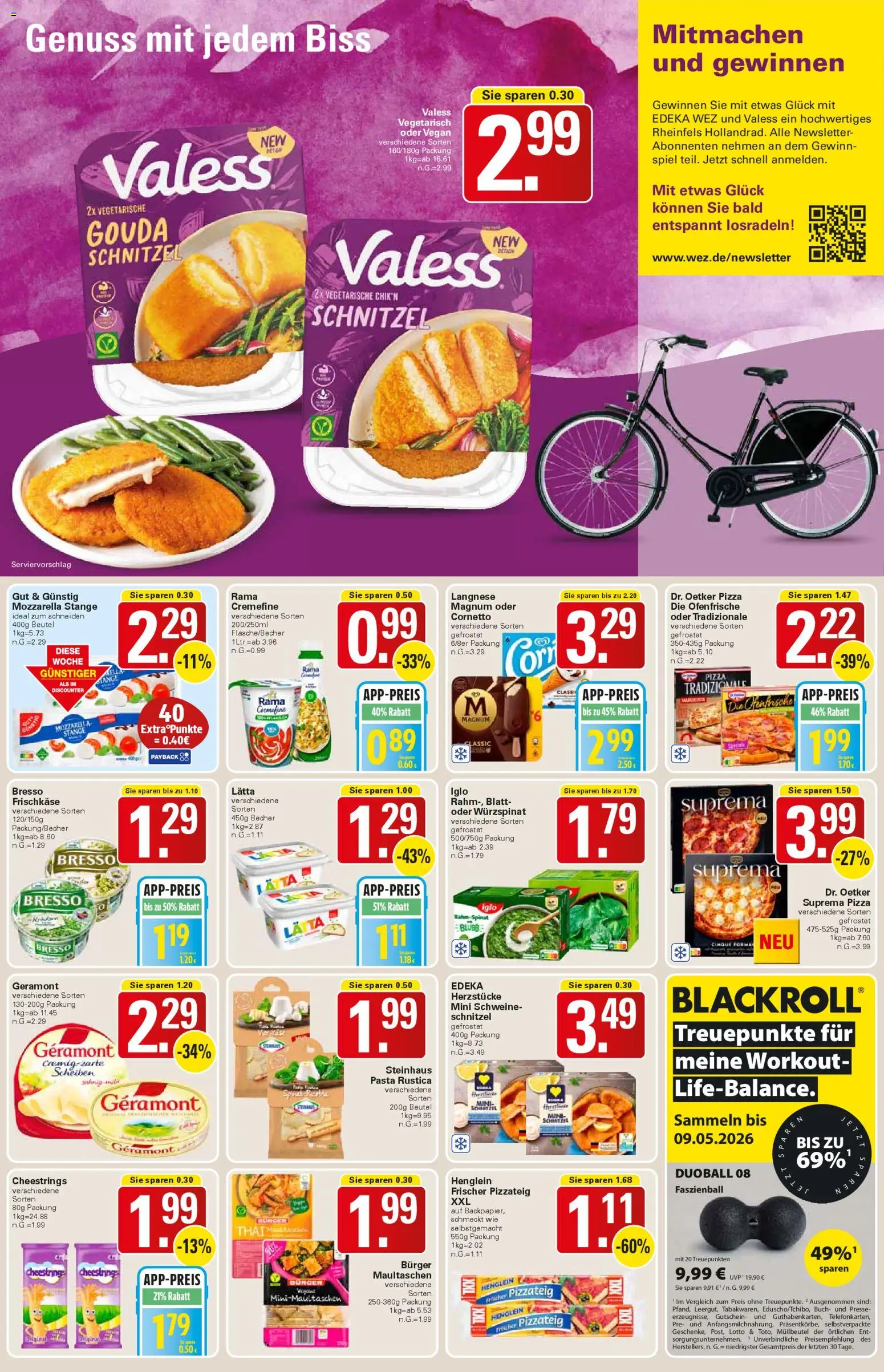 WEZ Prospekt 	 – gültig ab 02.03.2026 | Seite: 9 | Produkte: Spiel, Rama, Gouda, Frischkase