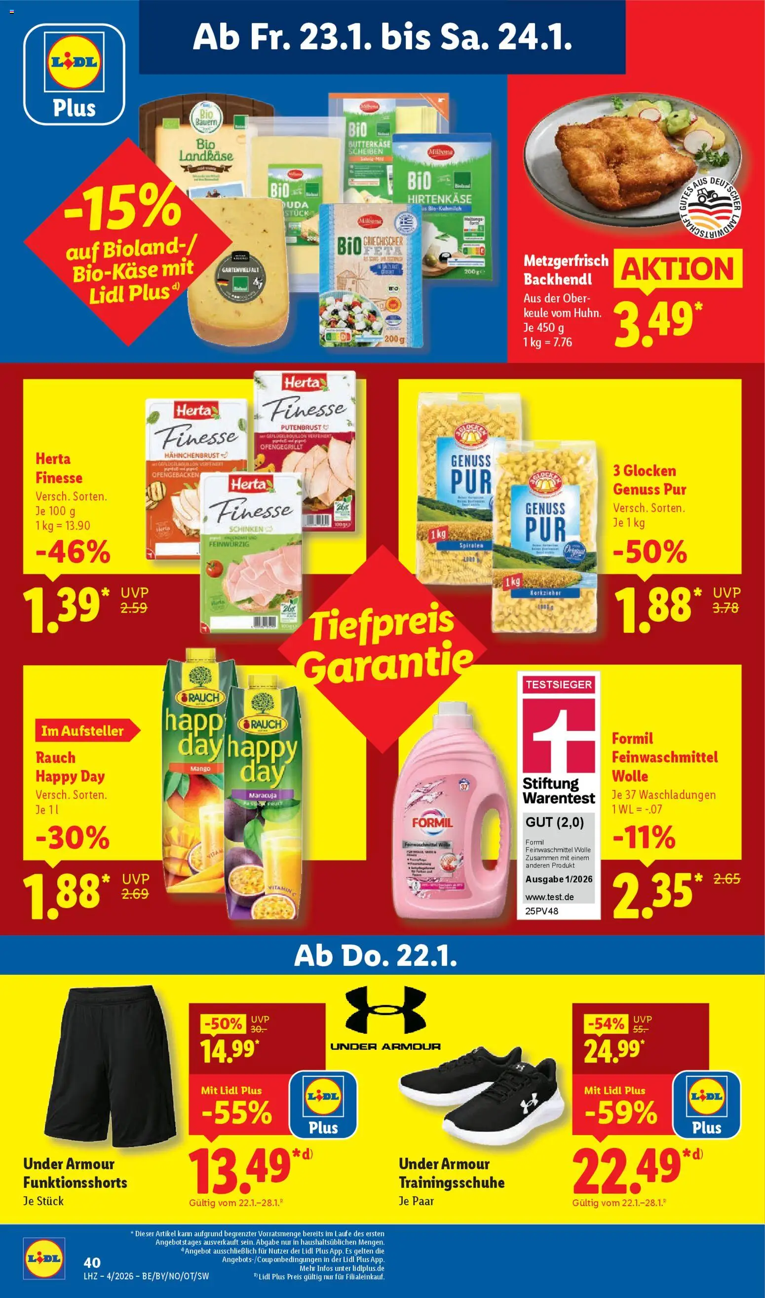 Lidl Prospekt Uffenheim – gültig ab 19.01.2026 | Seite: 58 | Produkte: Mango, Schinken, Herta finesse, Hahnchenbrust