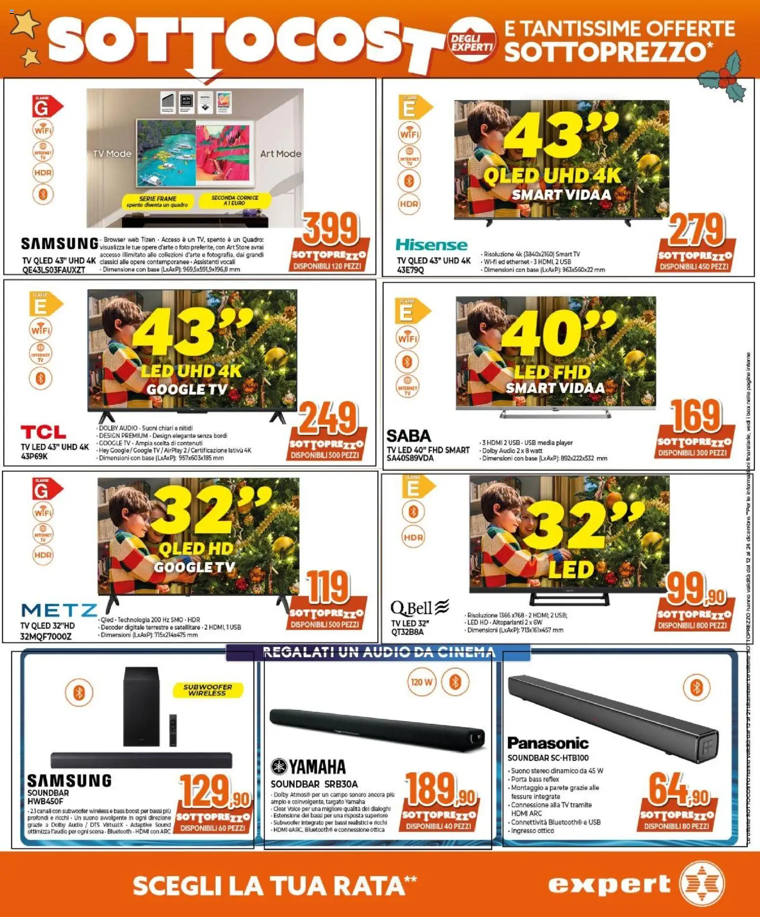 Volantino Expert del 12.12.2025 | Pagina: 25 | Prodotti: smart TV, Decoder, TV, Audio