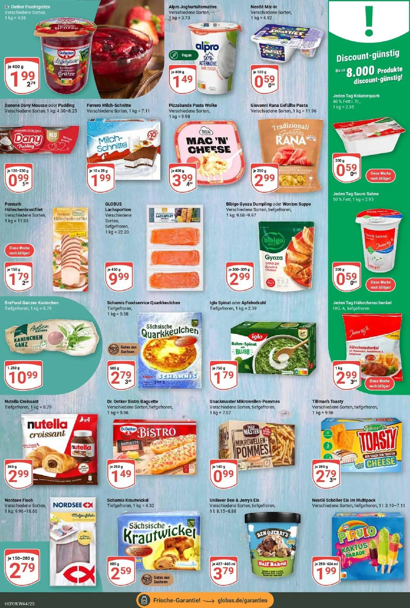Globus prospekt Hoyerswerda	 – gültig ab 26.10.2025 | Seite: 10 | Produkte: Kaninchen, Skyr, Fisch, Zucker