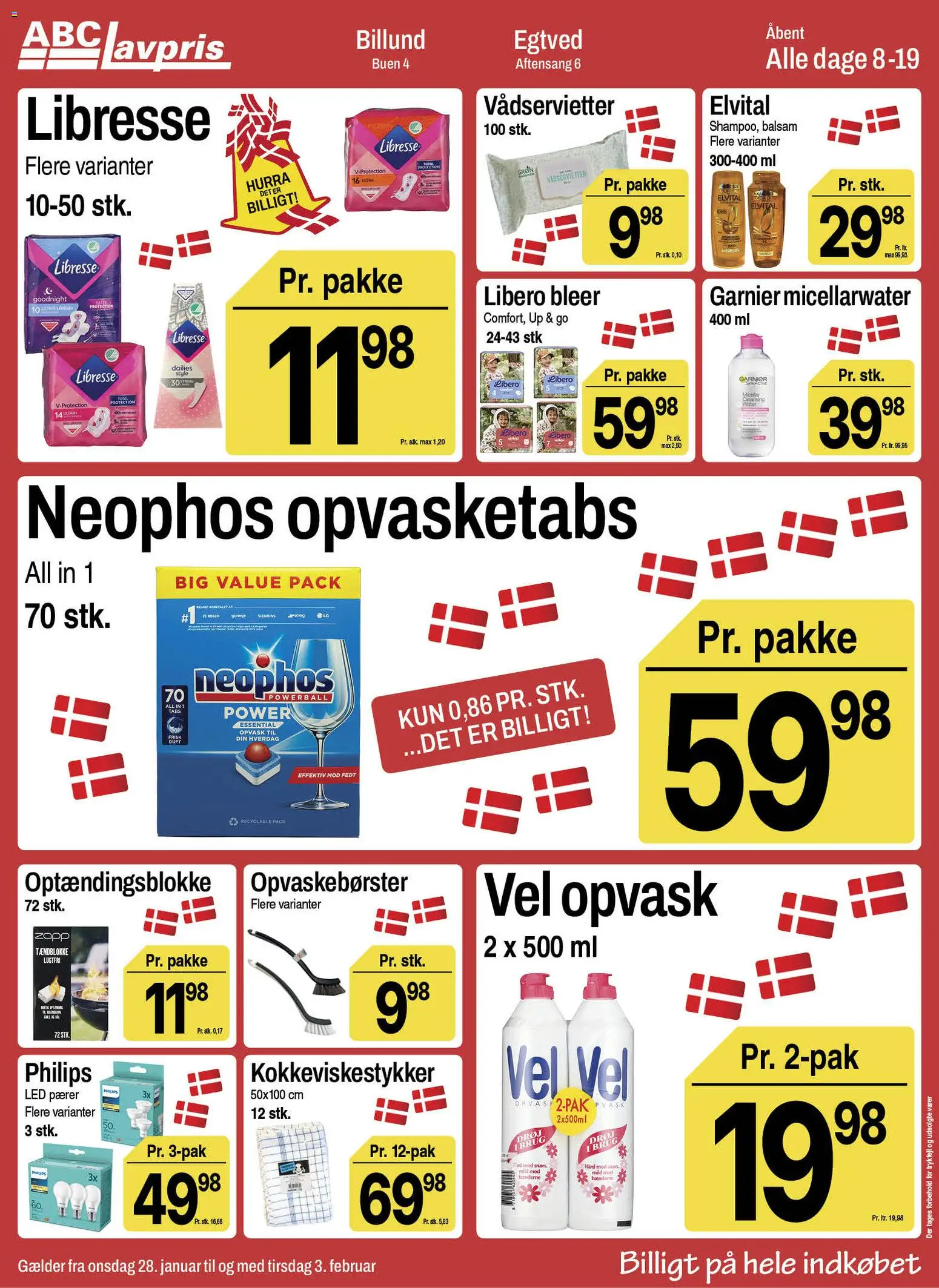 Abc Lavpris tilbudsavis – gyldig fra 28.01.2026 | Side: 16 | Produkter: Balsam, Pærer