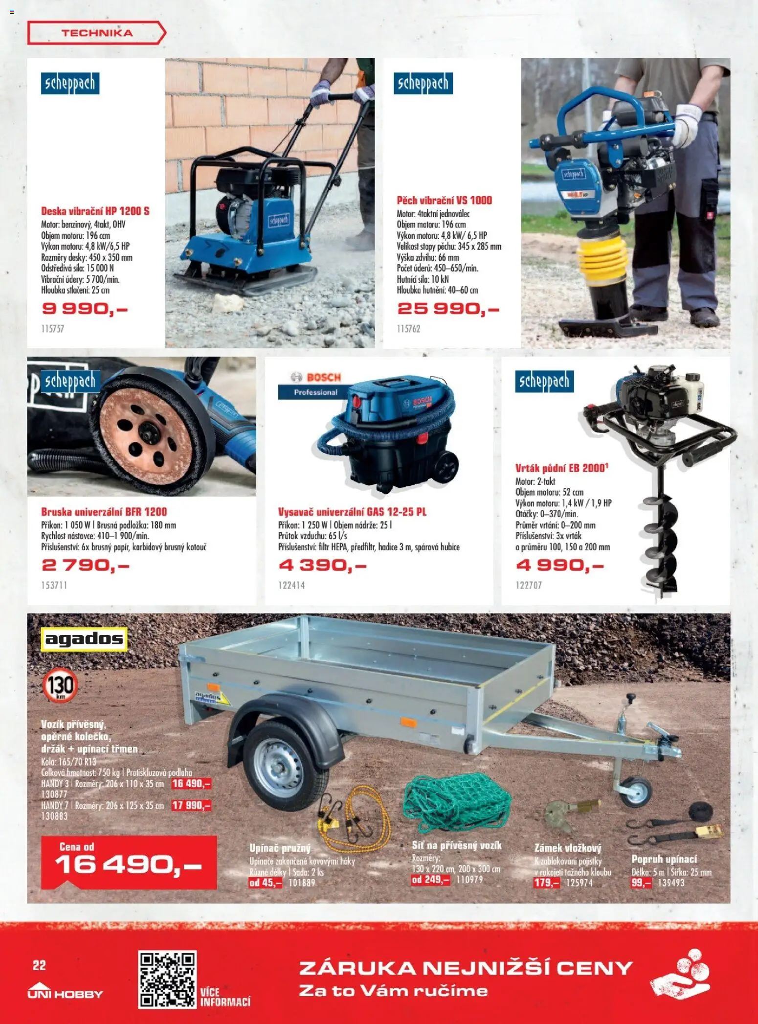 Uni Hobby leták od 05.03.2026 | Strana: 22 | Produkty: Bruska, Hadice, Vysavač, Desky