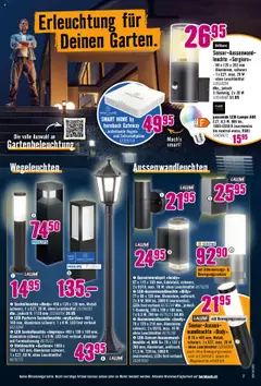Hornbach Aktionen – gültig ab 15.09.2025 | Seite: 7 | Produkte: Wandleuchte, Philips