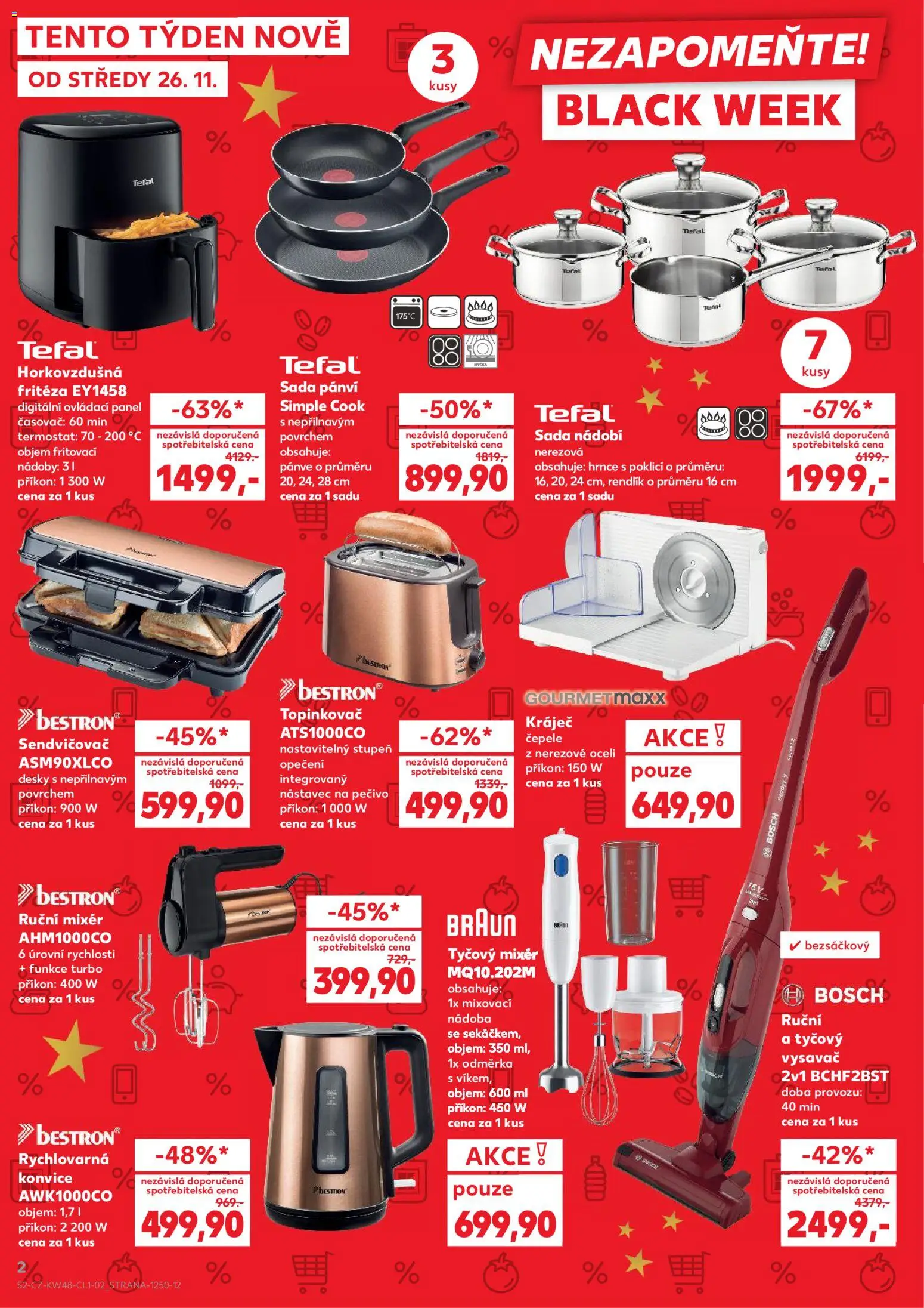 Kaufland leták - Liberec od 26.11.2025 | Strana: 2 | Produkty: Hrnce, Vysavač, Mixér, Desky