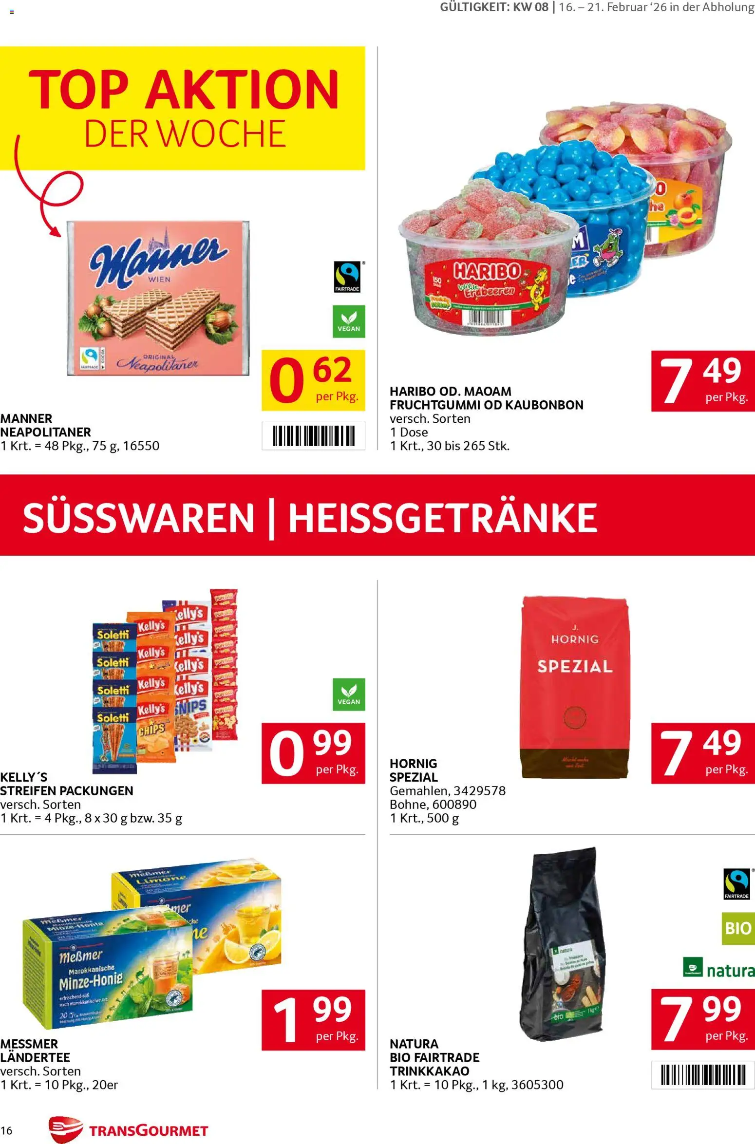 Transgourmet Flugblatt gültig ab 16.02.2026 | Seite: 16