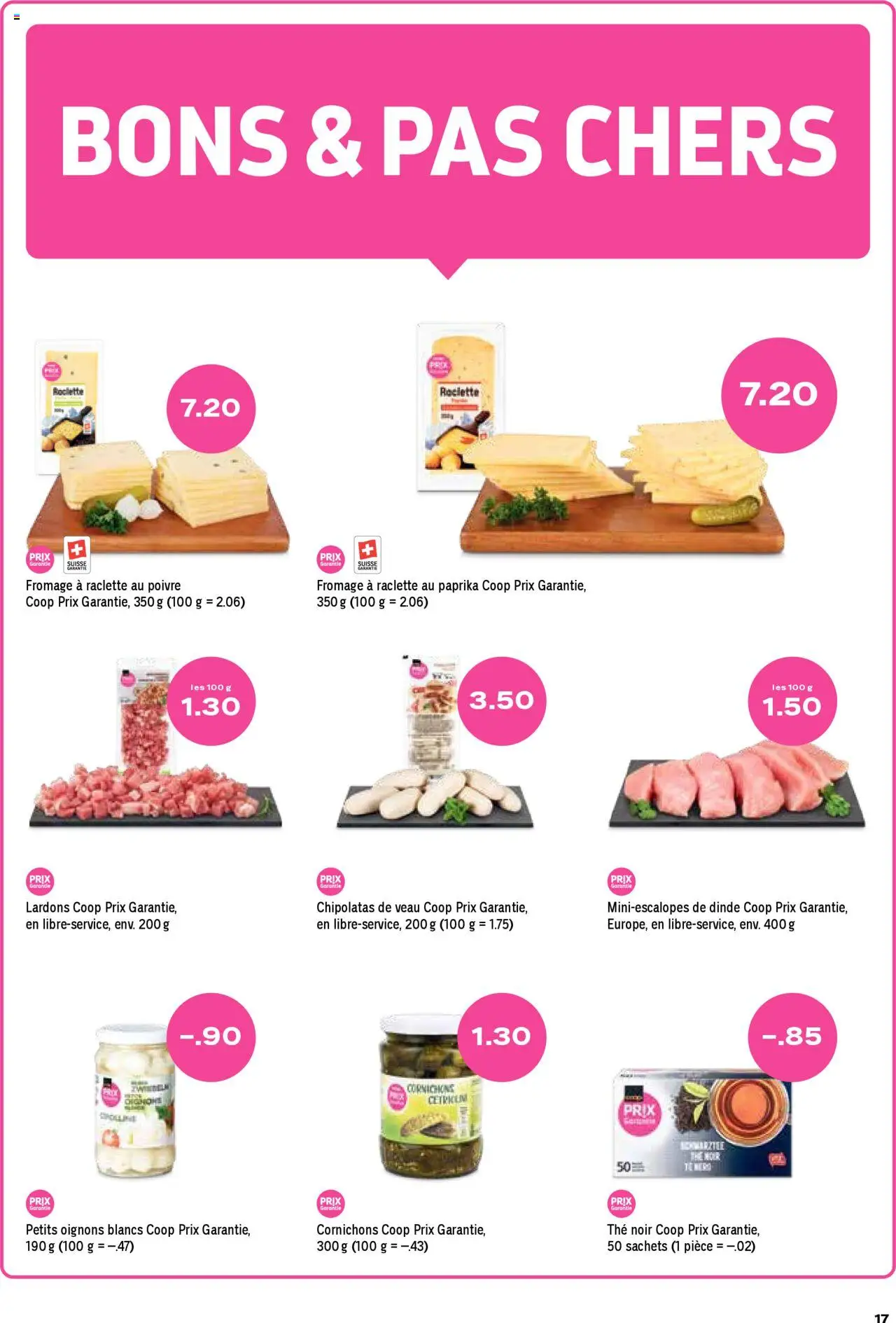 Coop Les actions de la semaine – gültig ab 02.10.2025 | Seite: 17 | Produkte: Raclette