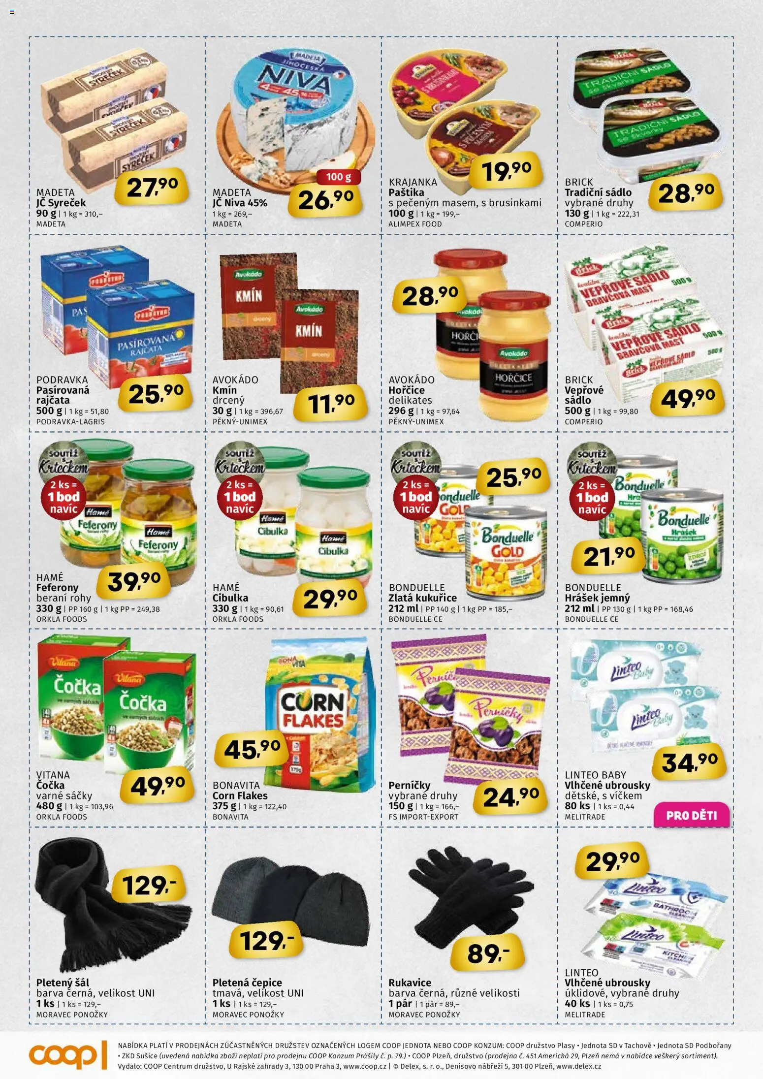 Coop leták - Západočeský region od 03.12.2025 | Strana: 3 | Produkty: Vlhčené ubrousky, Rukavice, Linteo vlhčené ubrousky, Sušiče