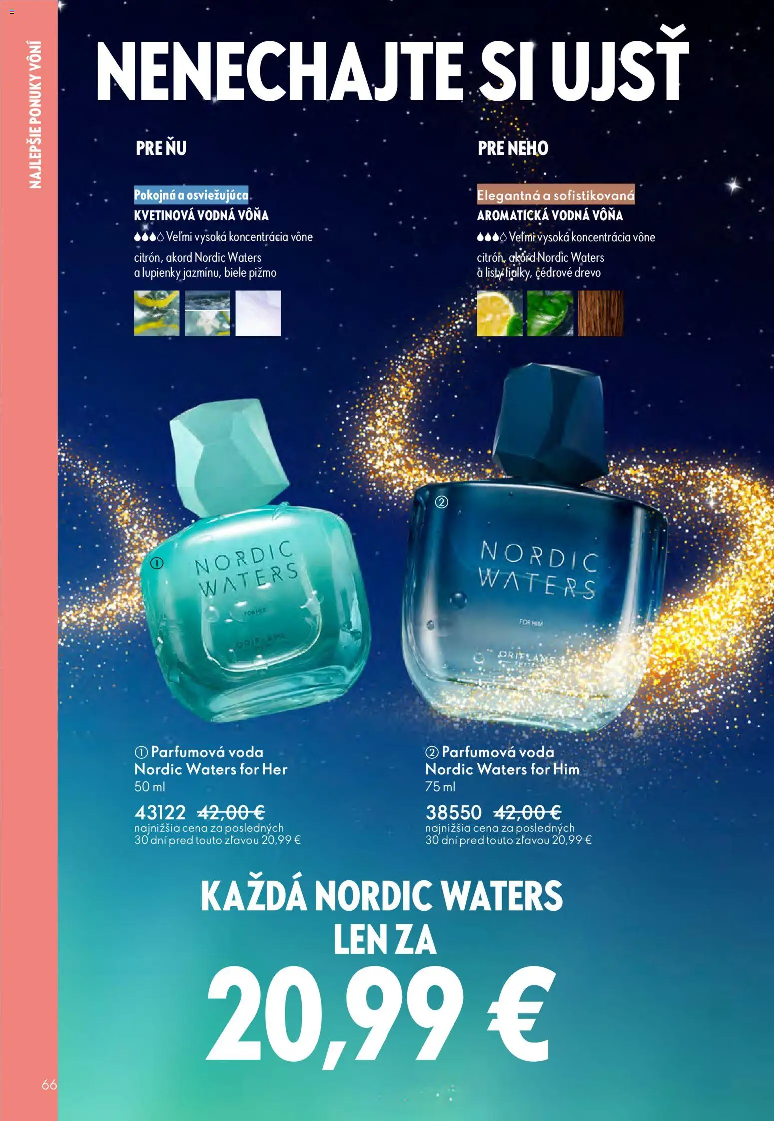 Nové Oriflame akcie – leták je platný od 12.11.2025 | Strana: 66 | Produkty: Voda