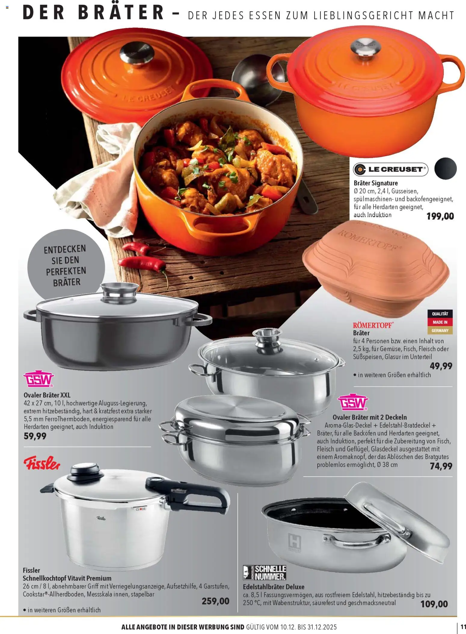 CITTI Markt - Ideen fürs Fest – gültig ab 10.12.2025 | Seite: 11 | Produkte: Backofen, Fleisch