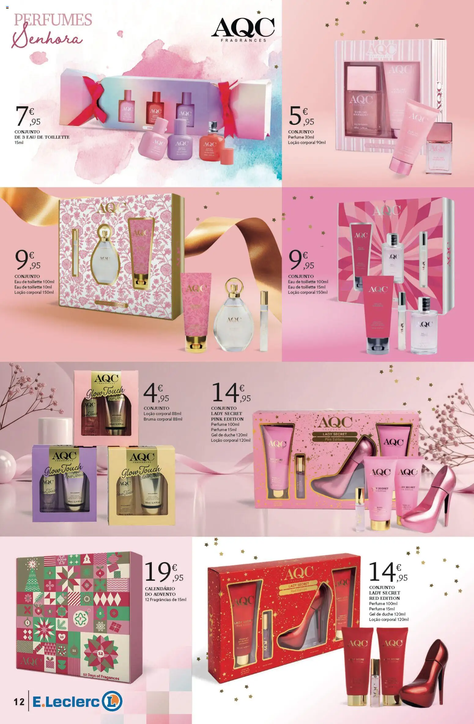 E.Leclerc - Folheto Conjuntos de Natal │ válido de 04.11.2025 | Página: 12 | Produtos: Perfumes, Perfume