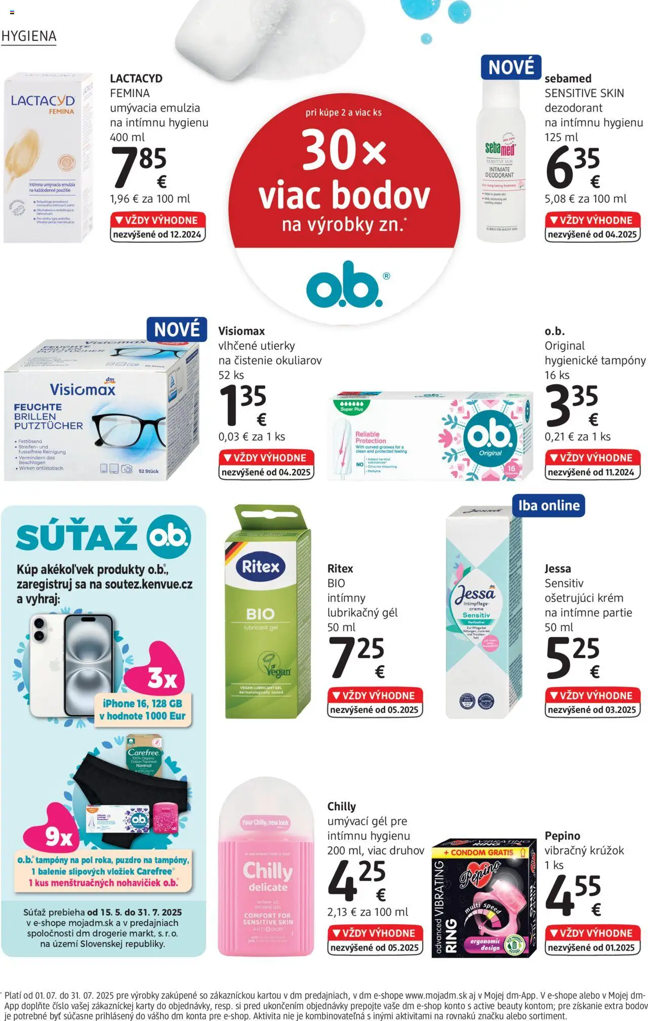 dm drogerie Journal Júl 2025 │ platný od 01.07.2025 | Strana: 26 | Produkty: Dezodorant, Krém, Puzdro, Lactacyd
