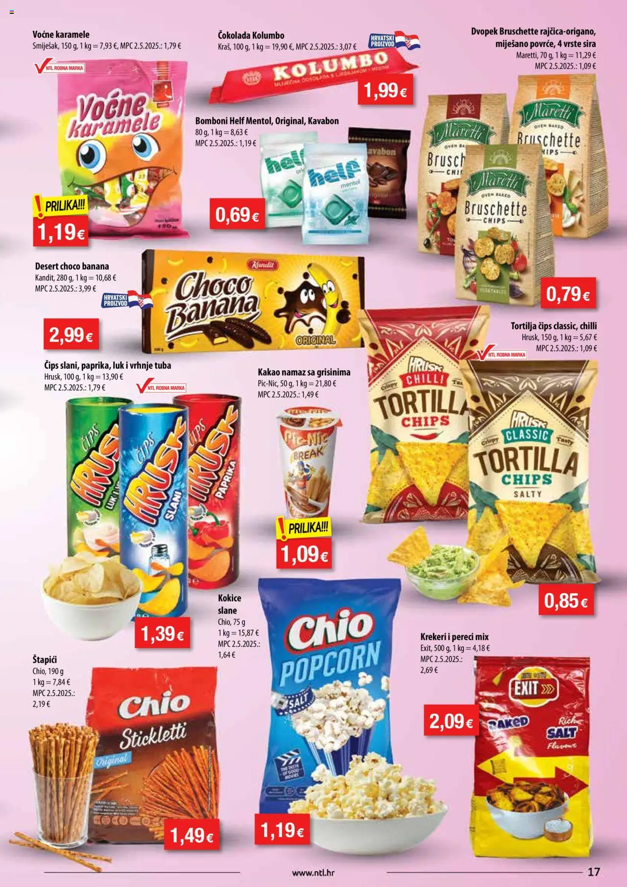 NTL katalog | vrijedi od 06.08.2025 | Stranica: 17 | Proizvodi: Hell, Čokolada, Dvopek, Krekeri