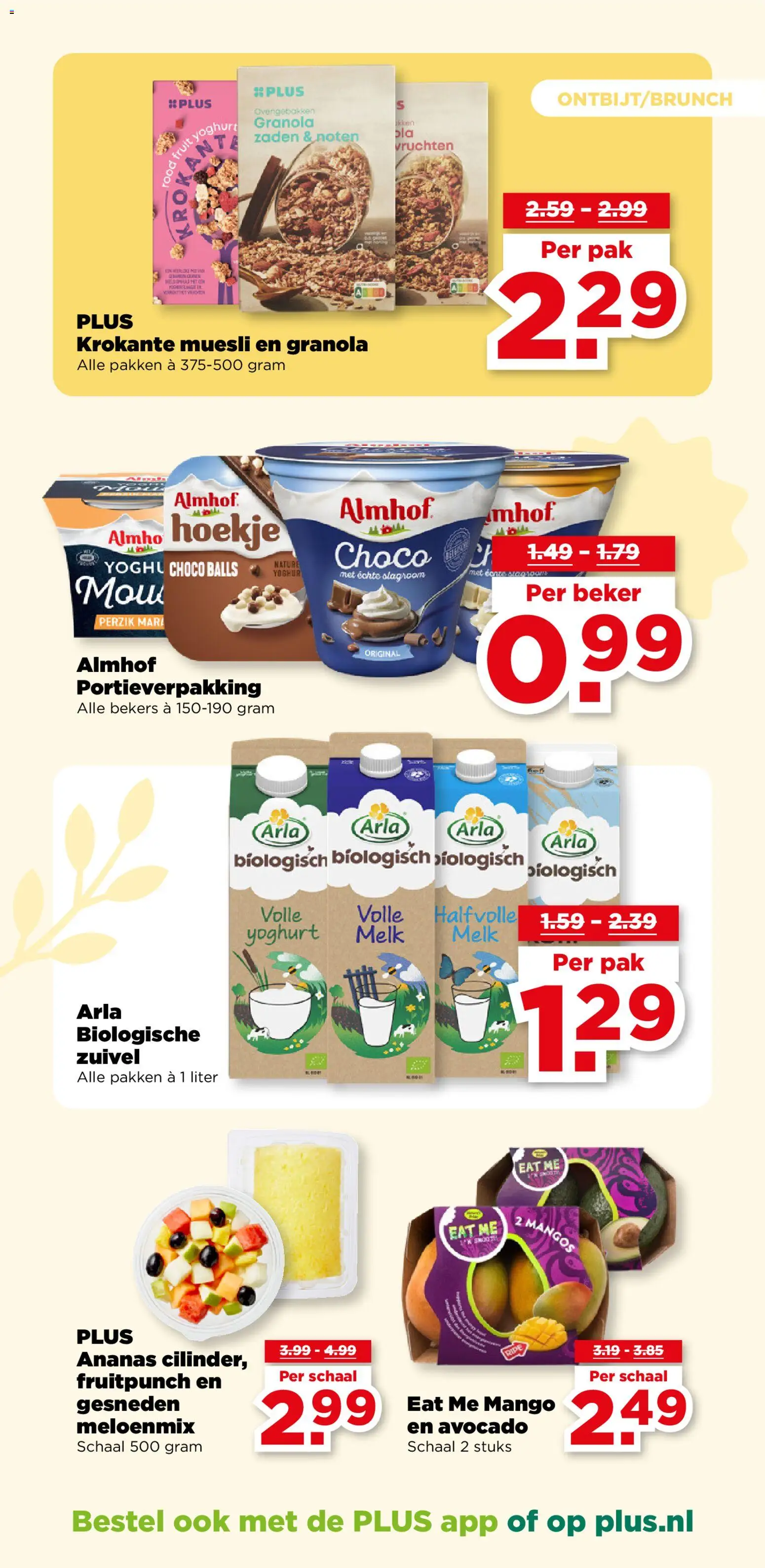 {H1} | Pagina: 13 | Producten: Melk, Noten, Slagroom, Muesli