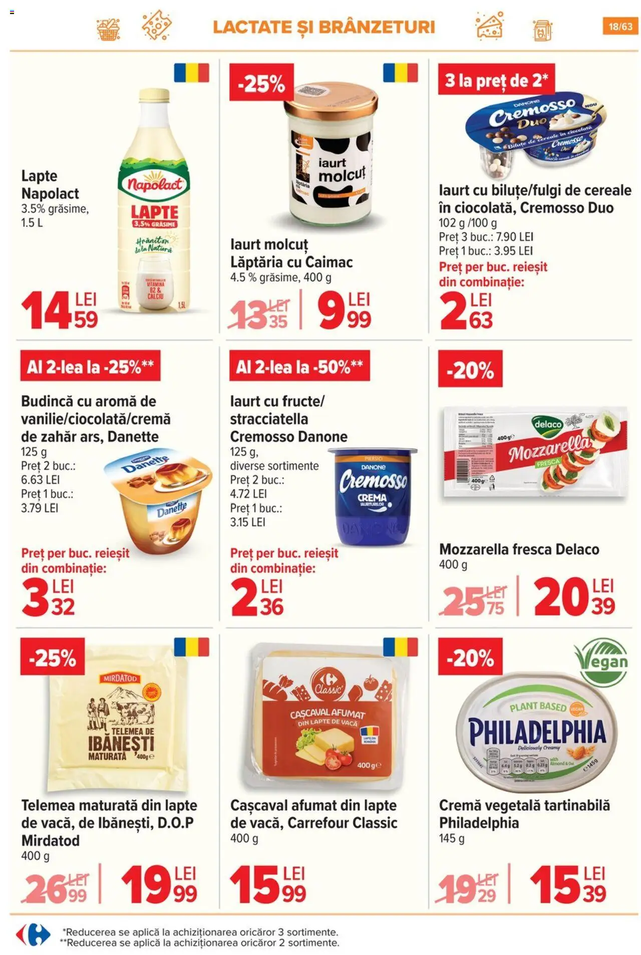 Noul catalog Carrefour – valabil de la 17.09.2025 | Pagină: 18 | Produse: Lapte, Iaurt, Cereale, Zahăr