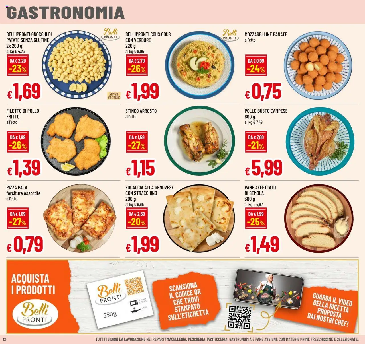 Volantino Galassia del 21.08.2025 | Pagina: 12 | Prodotti: Pane, Verdure, Cous cous, Stracchino