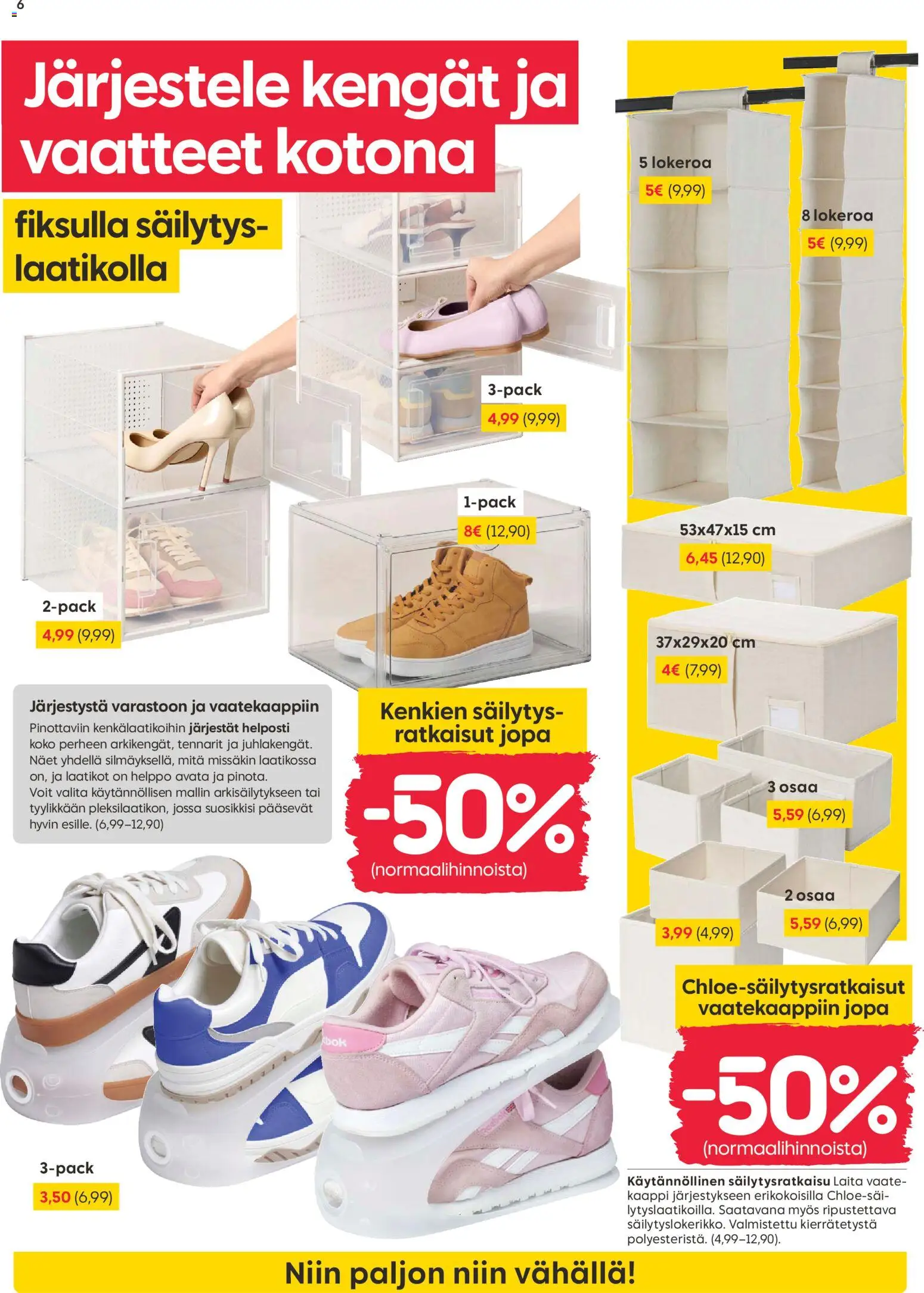 Rusta tarjoukset – voimassa 09.03.2026 alkaen | Sivu: 6 | Tuotteet: Kaappi, Vaatteet