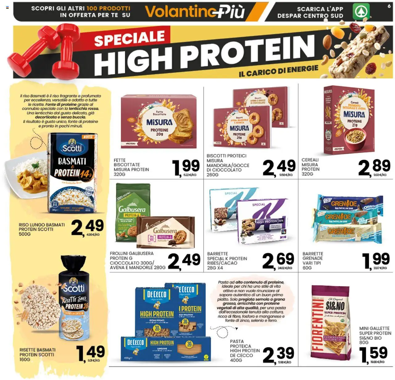 Volantino Interspar del 02.10.2025 | Pagina: 6 | Prodotti: Riso Basmati, Cioccolato, Pasta, Frollini