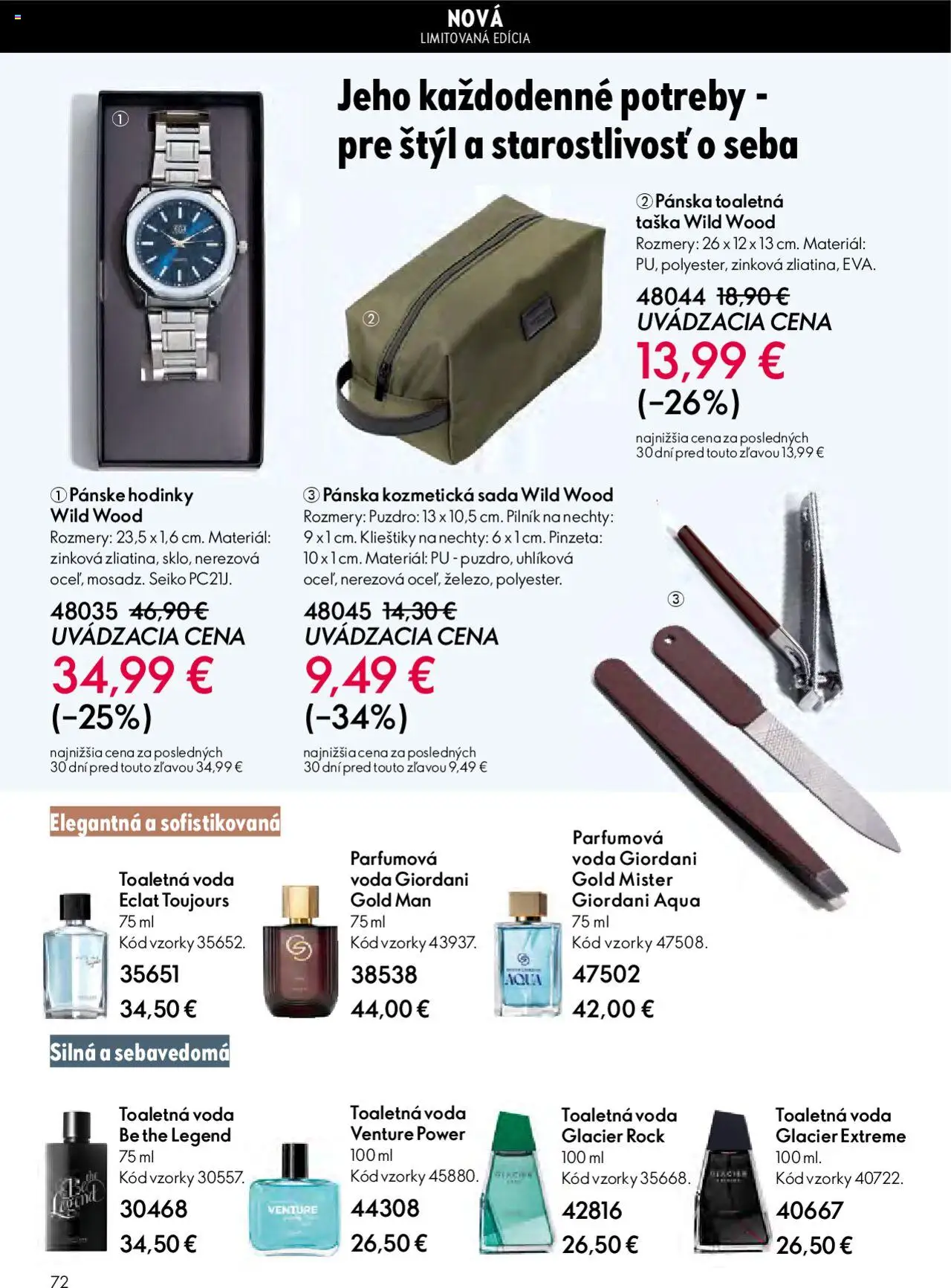 Nové Oriflame akcie – leták je platný od 22.10.2025 | Strana: 72 | Produkty: Pánske hodinky, Hodinky, Puzdro, Taška