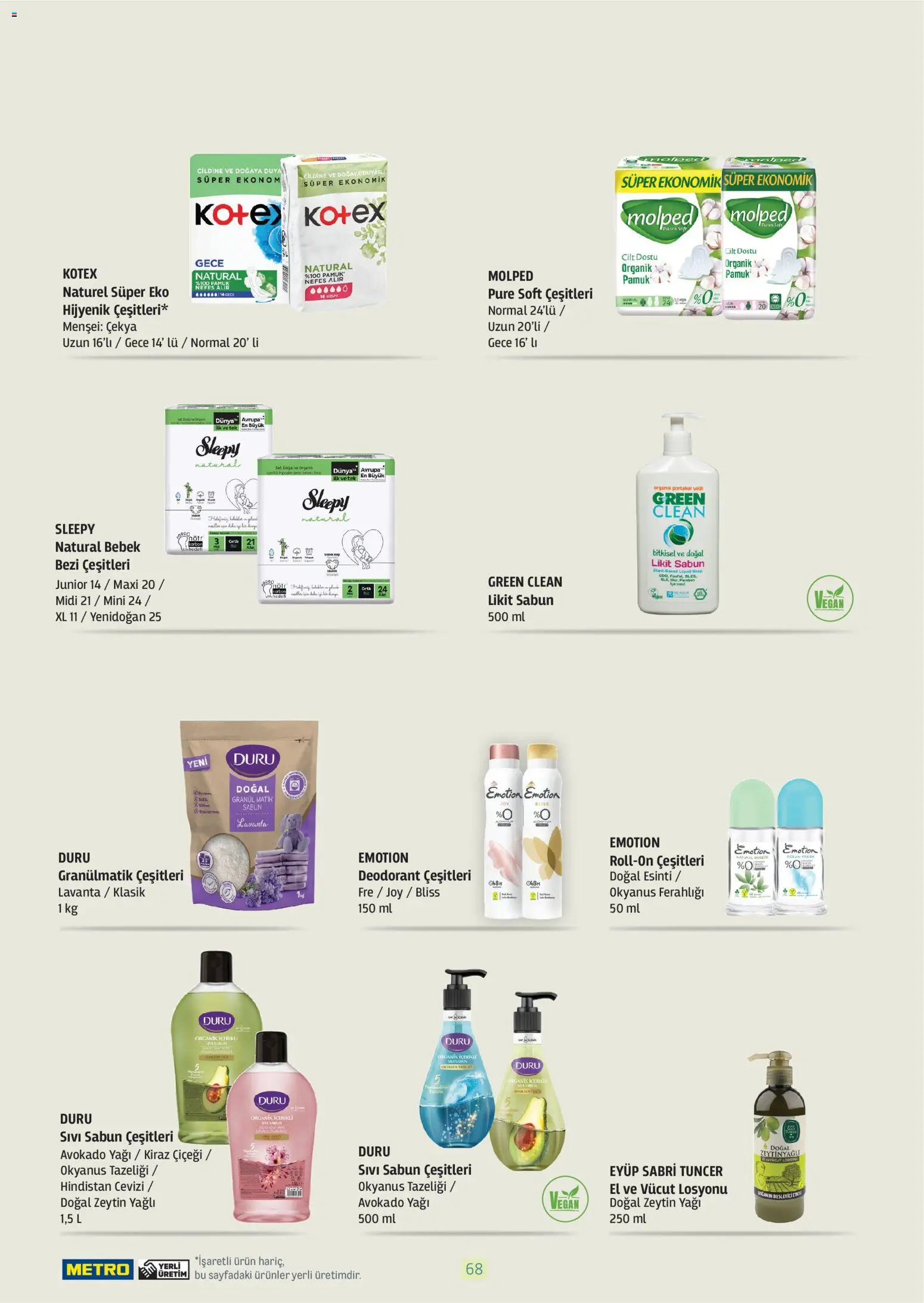 Metro - Bitki Bazlı ve Vegan 2025 - 21.10.2025 tarihinden itibaren geçerlidir | Sayfa: 68 | Ürünler: Sabun, Deodorant, Portakal, Kiraz