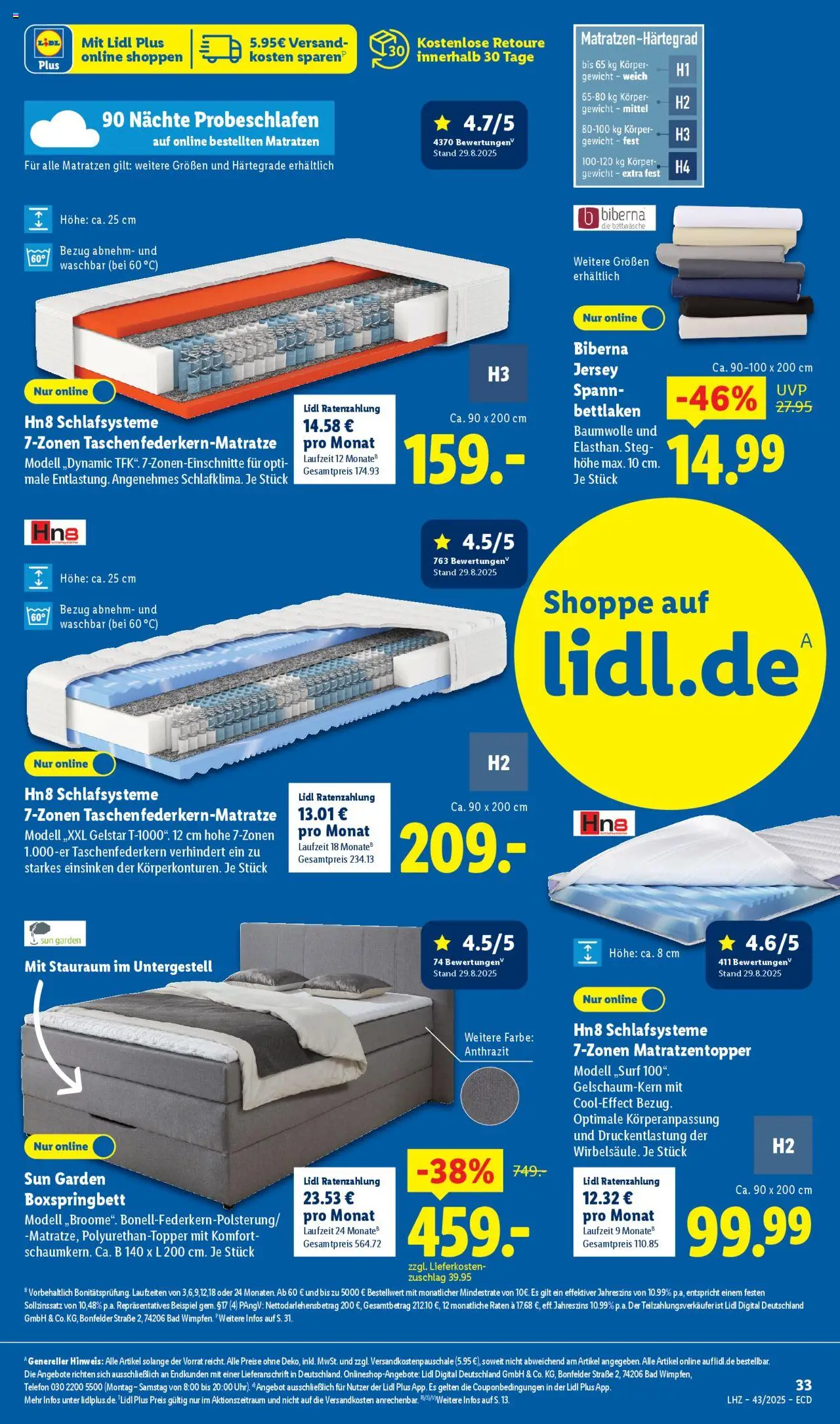 Lidl - Prospekt – gültig ab 20.10.2025 | Seite: 25 | Produkte: Boxspringbett, Bettwäsche, Bad, Telefon