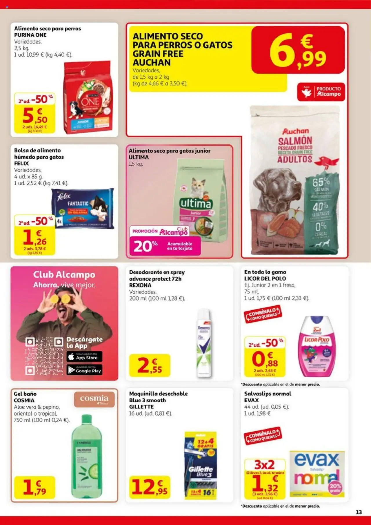 Alcampo - SST Nacional │ válido desde el 11.09.2025 | Página: 13 | Productos: Desodorante, Té, Bolsa, Baño
