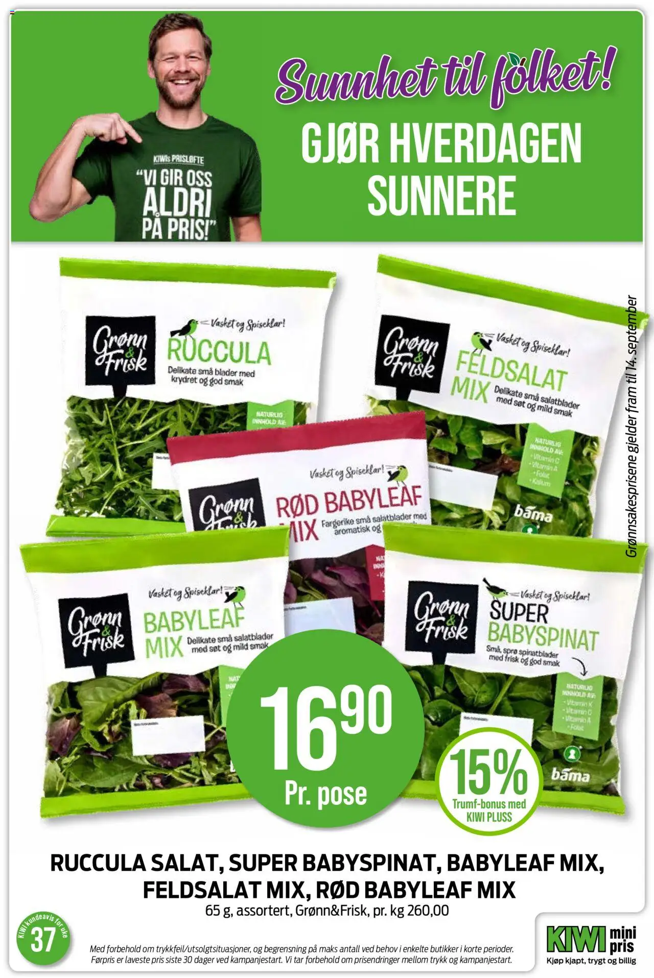  | Side: 4 | Produkter: Essuie-tout, Kiwi, Ruccula
