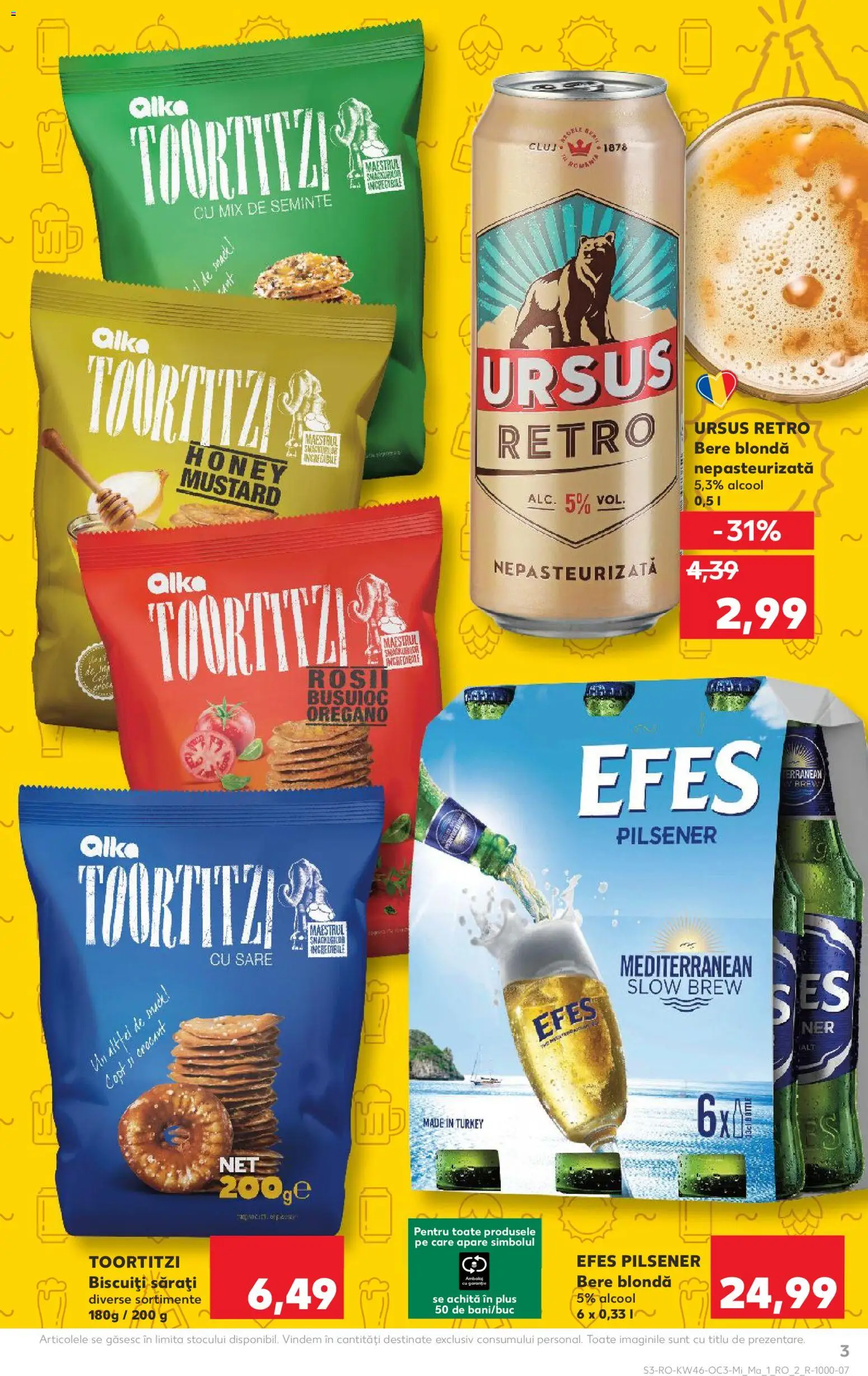Noul catalog Kaufland – valabil de la 12.11.2025 | Pagină: 3 | Produse: Semințe, Bere, Biscuiți, Sare