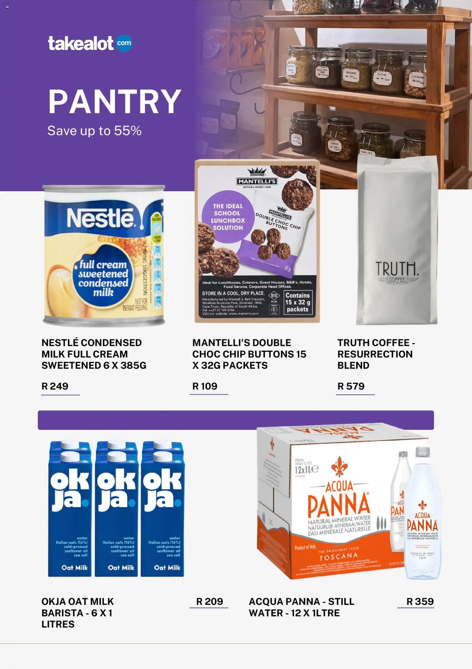 New Takealot catalogue – valid from 01.04.2026 | Page: 2 | Products: Oil, Coffee, Cream, Salt