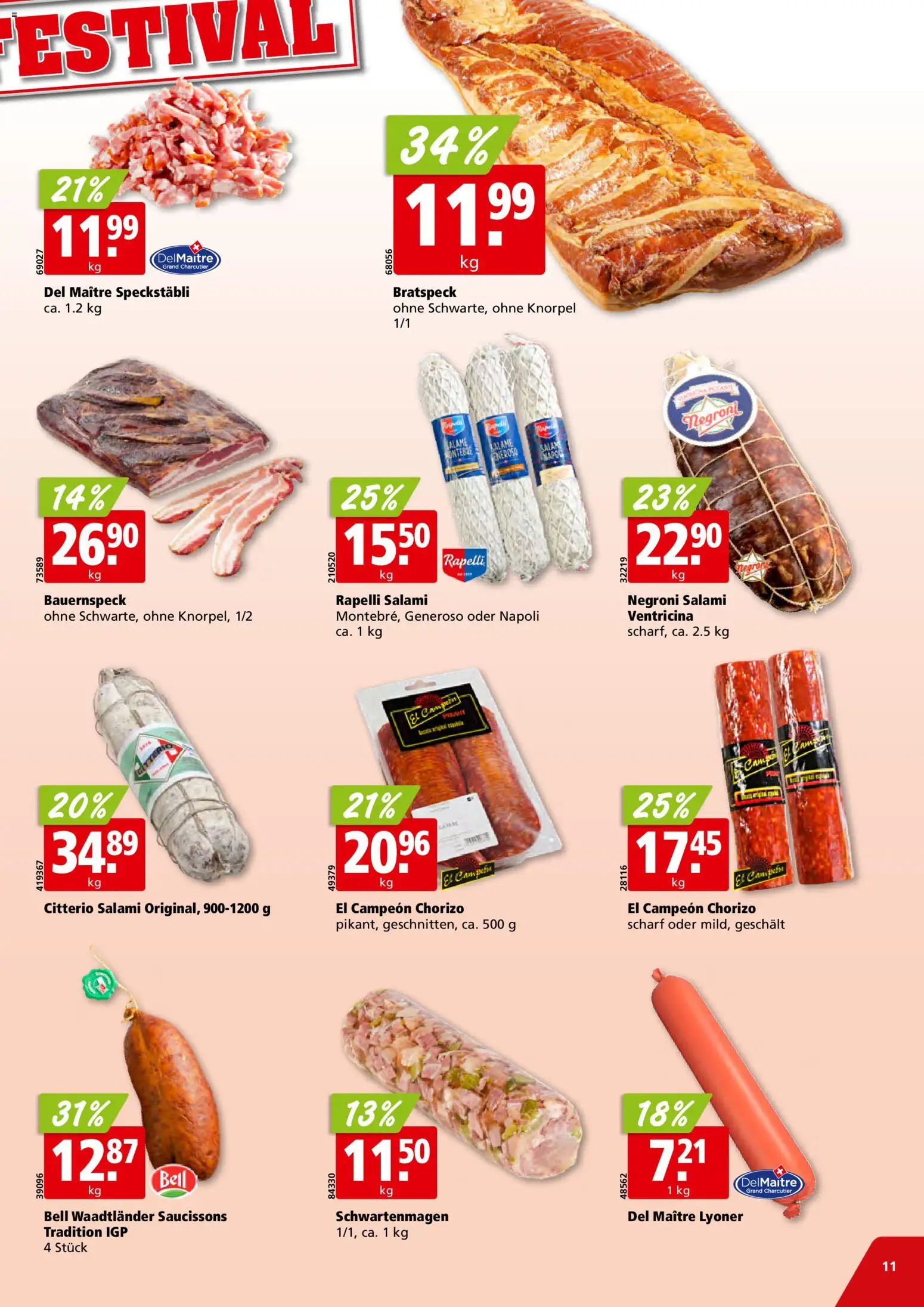 Aligro Aktionen – gültig ab 23.02.2026 | Seite: 11 | Produkte: Salami