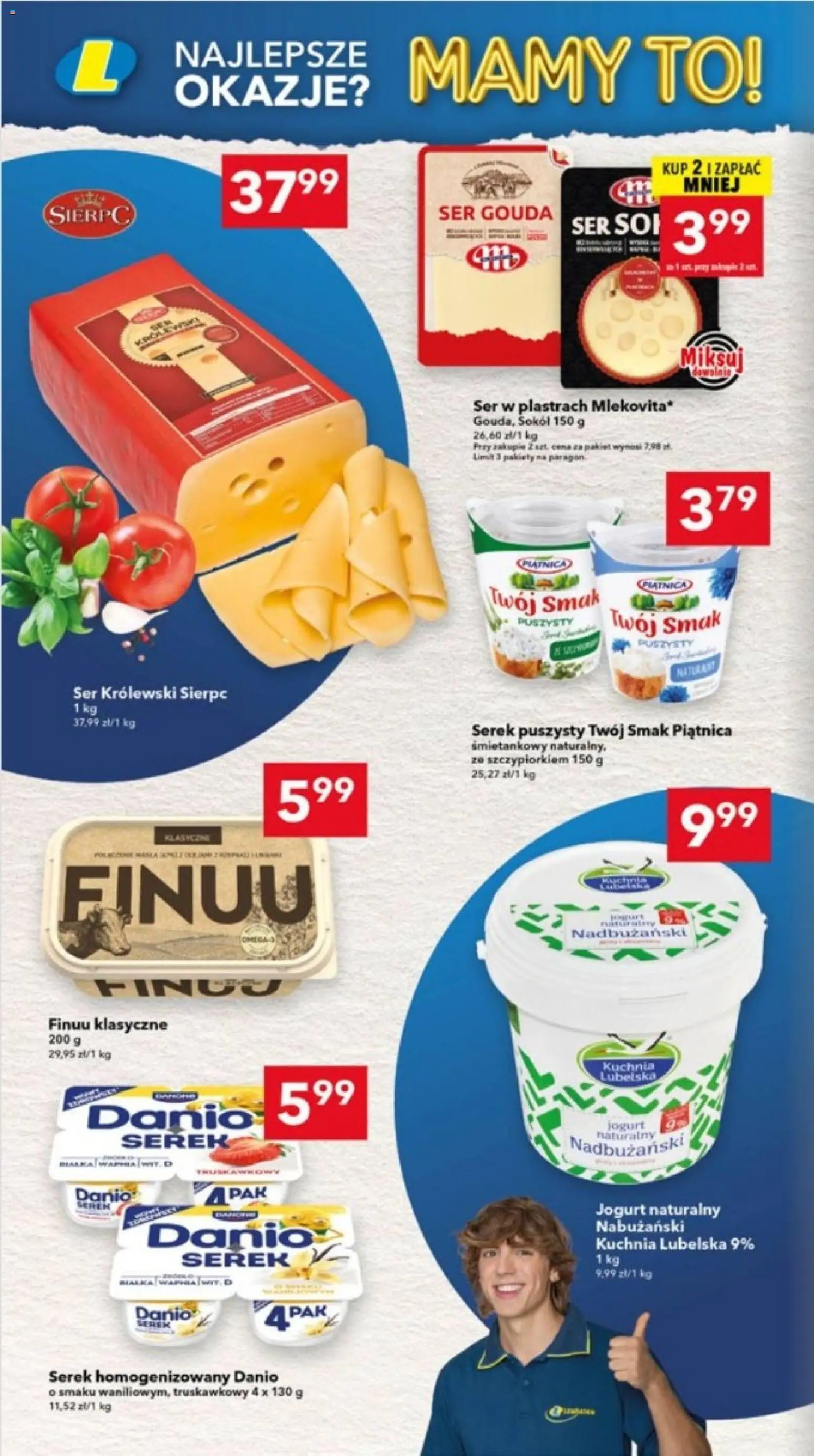 Lewiatan gazetka - Lublin od 23.04.2026 | Strona: 8 | Produkty: Serek homogenizowany, Serek, Jogurt naturalny, Jogurt