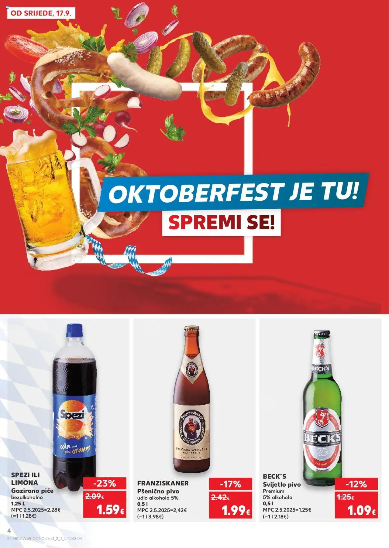 Kaufland katalog | vrijedi od 17.09.2025 | Stranica: 4 | Proizvodi: Pivo