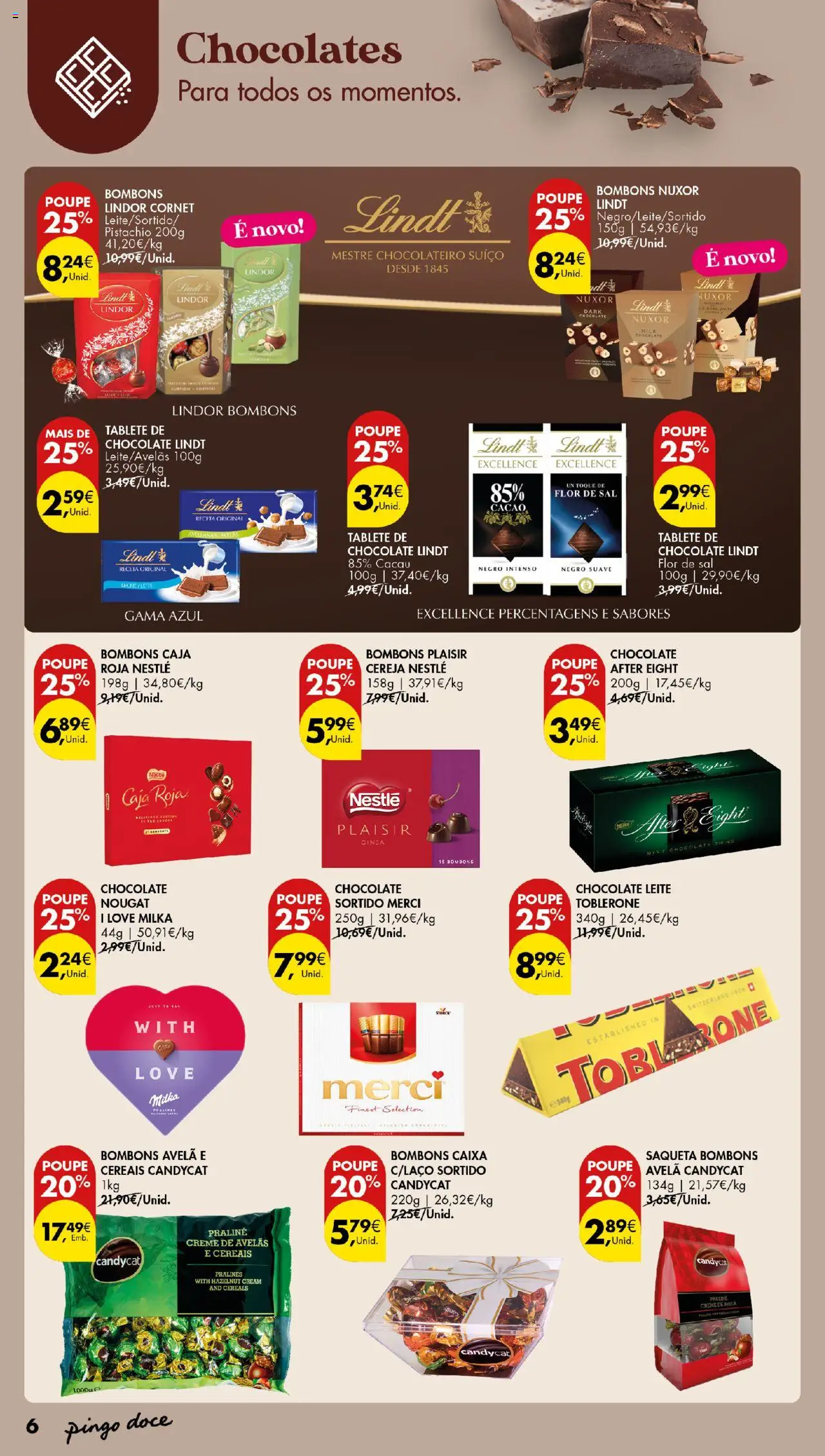 Pingo Doce - De Bebidas Quentes Açores │ válido de 16.10.2025 | Página: 6 | Produtos: Avelãs, Chocolates, Cereais, Creme