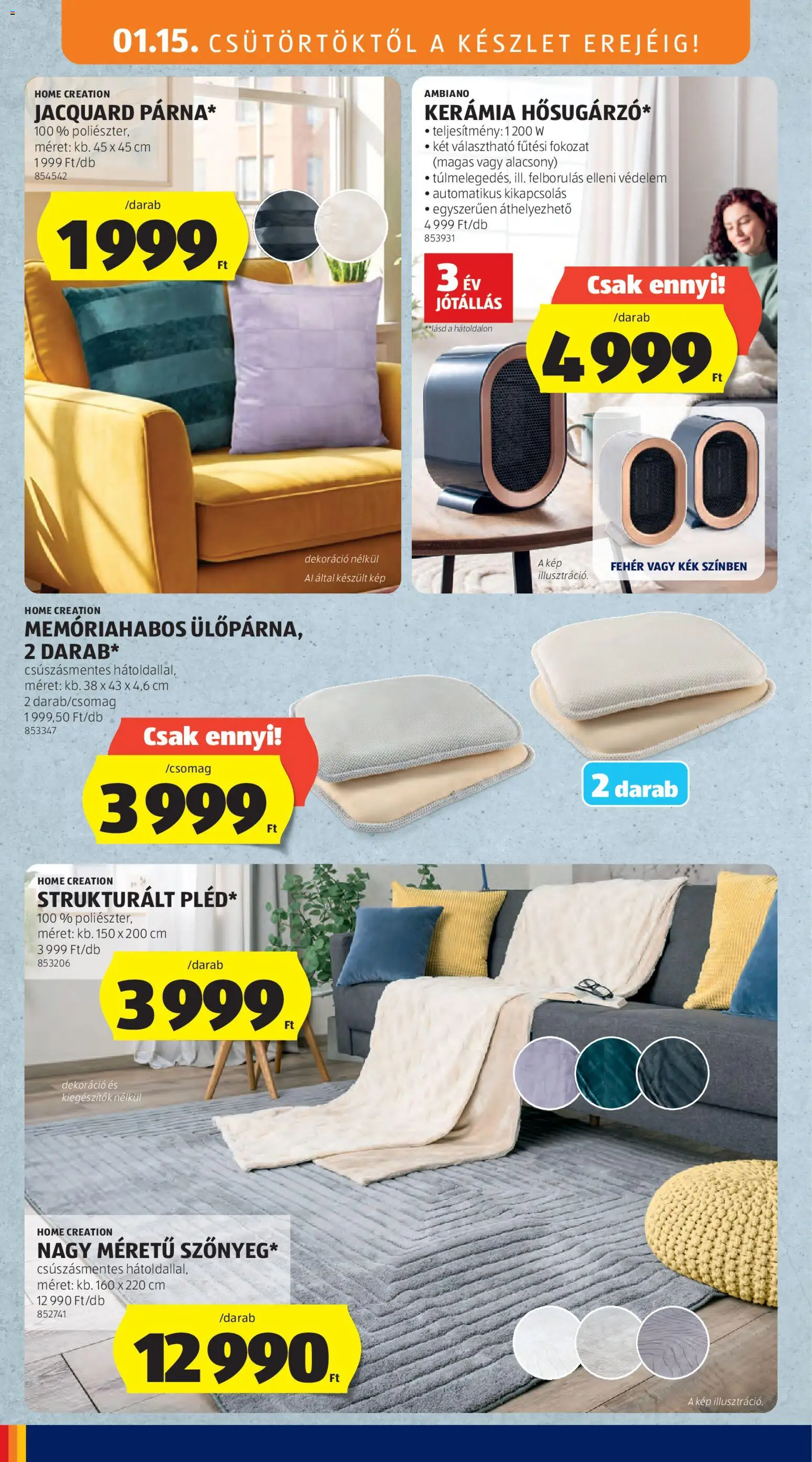 Aldi akciós ujság - amely érvényes a következő dátumtól: 15.01.2026 | Oldal: 26 | Termékek: Dekoráció