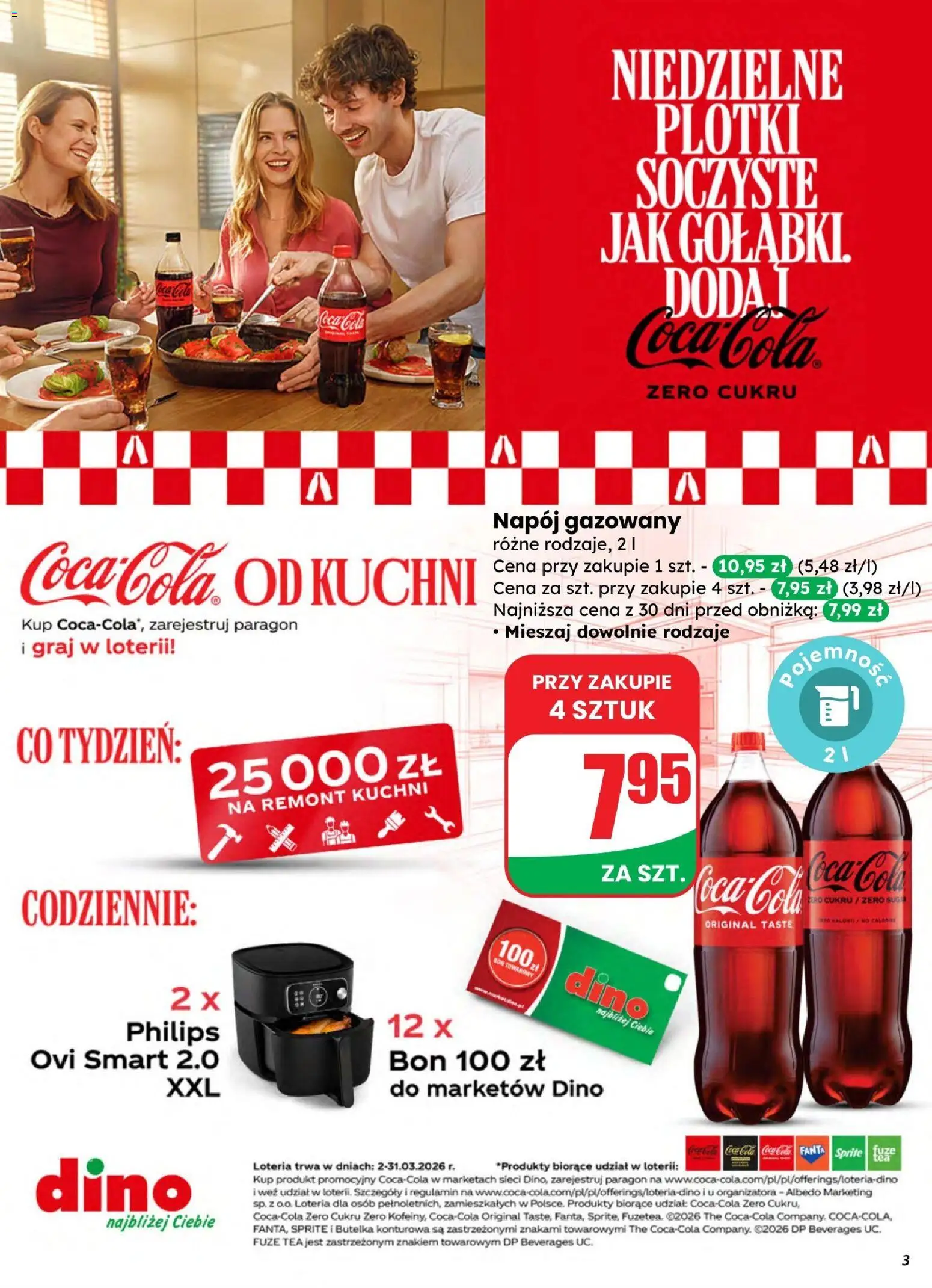 Dino gazetka od 25.03.2026 | Strona: 3 | Produkty: Sprite, Coca cola