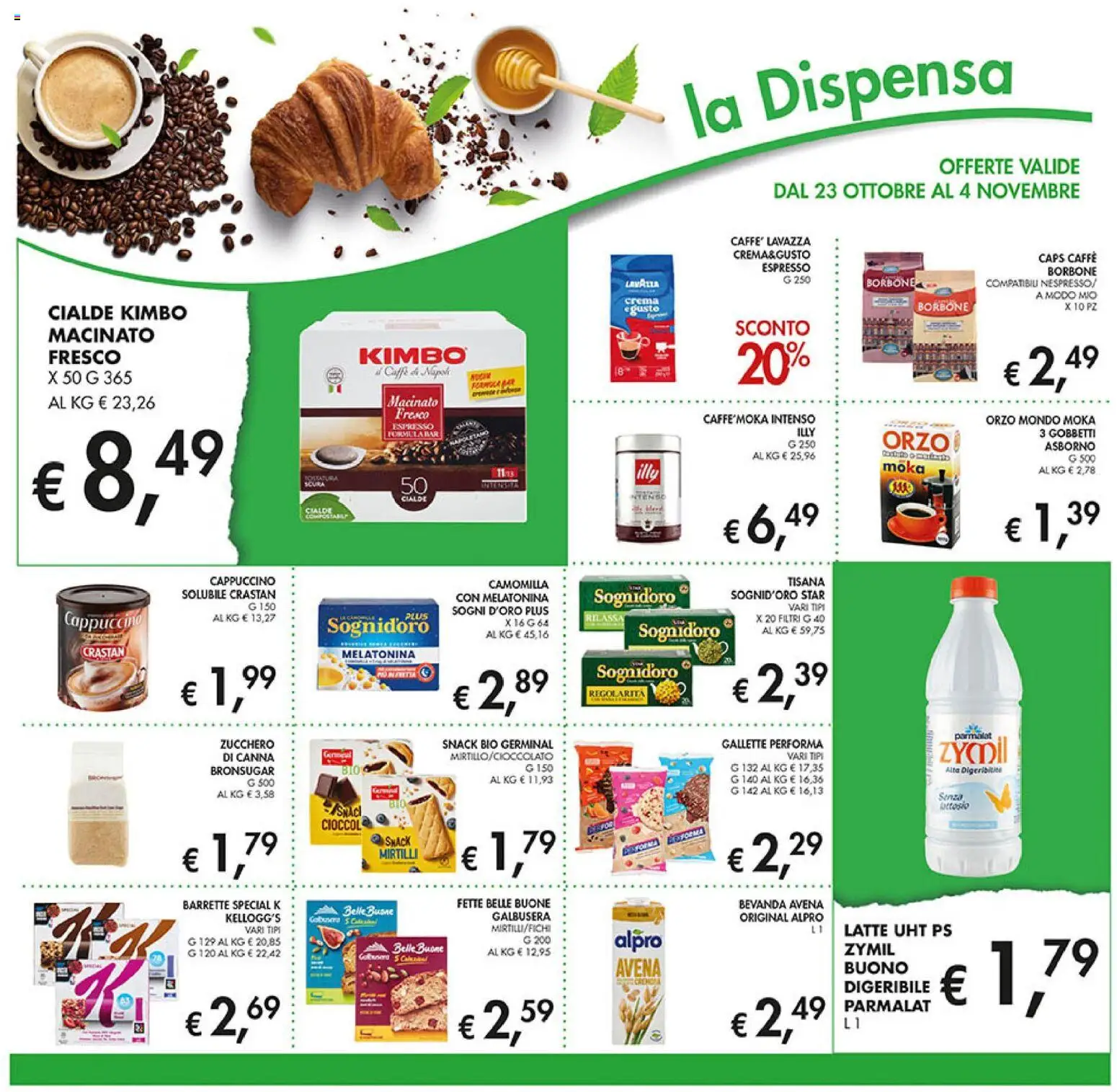 Volantino Coal del 23.10.2025 | Pagina: 18 | Prodotti: Caffè, Zucchero, Gallette, Lavazza