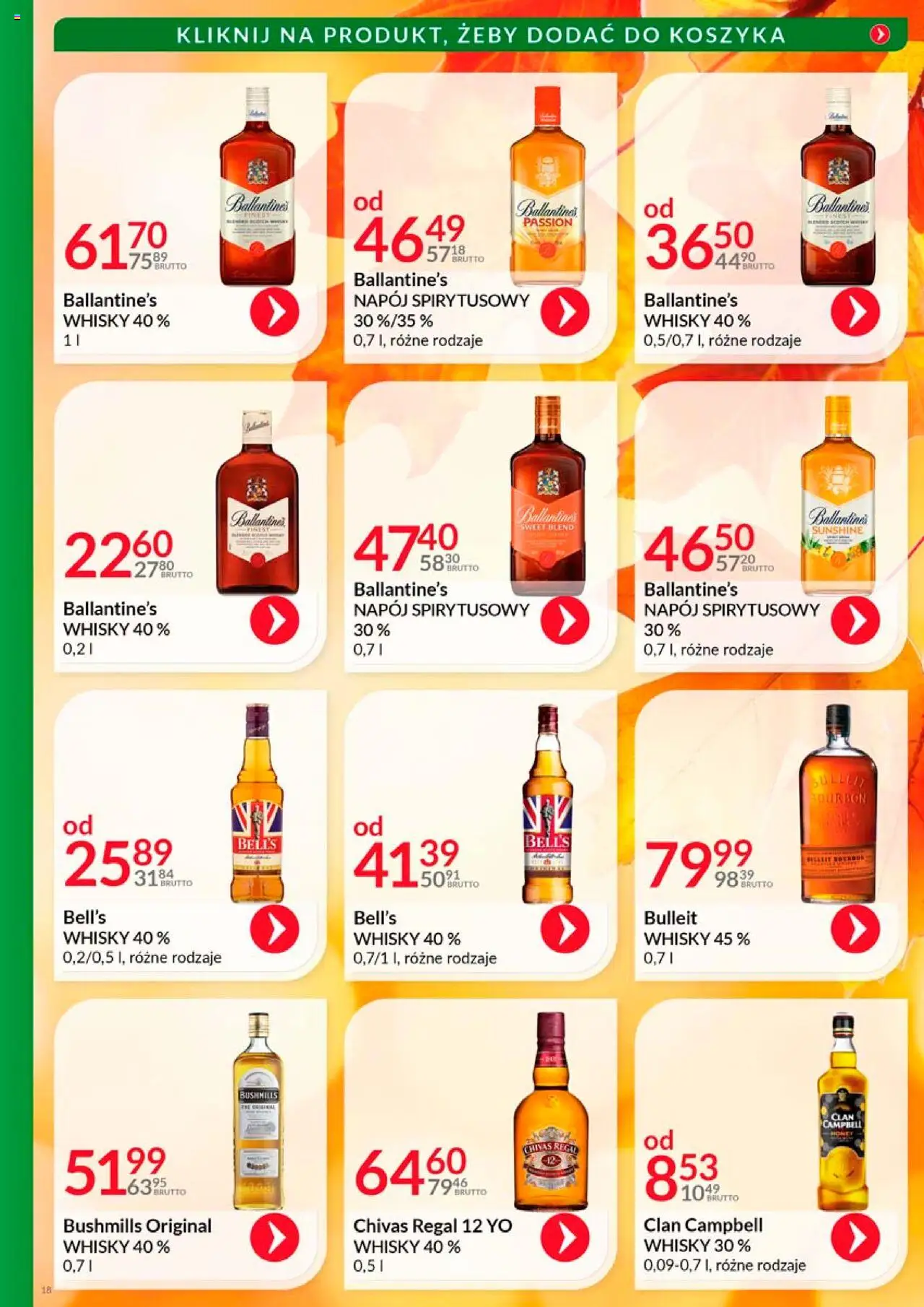 Eurocash Gazetka - Katalog Alkoholowy od 01.10.2025 | Strona: 18 | Produkty: Chivas Regal, Regał, Whisky