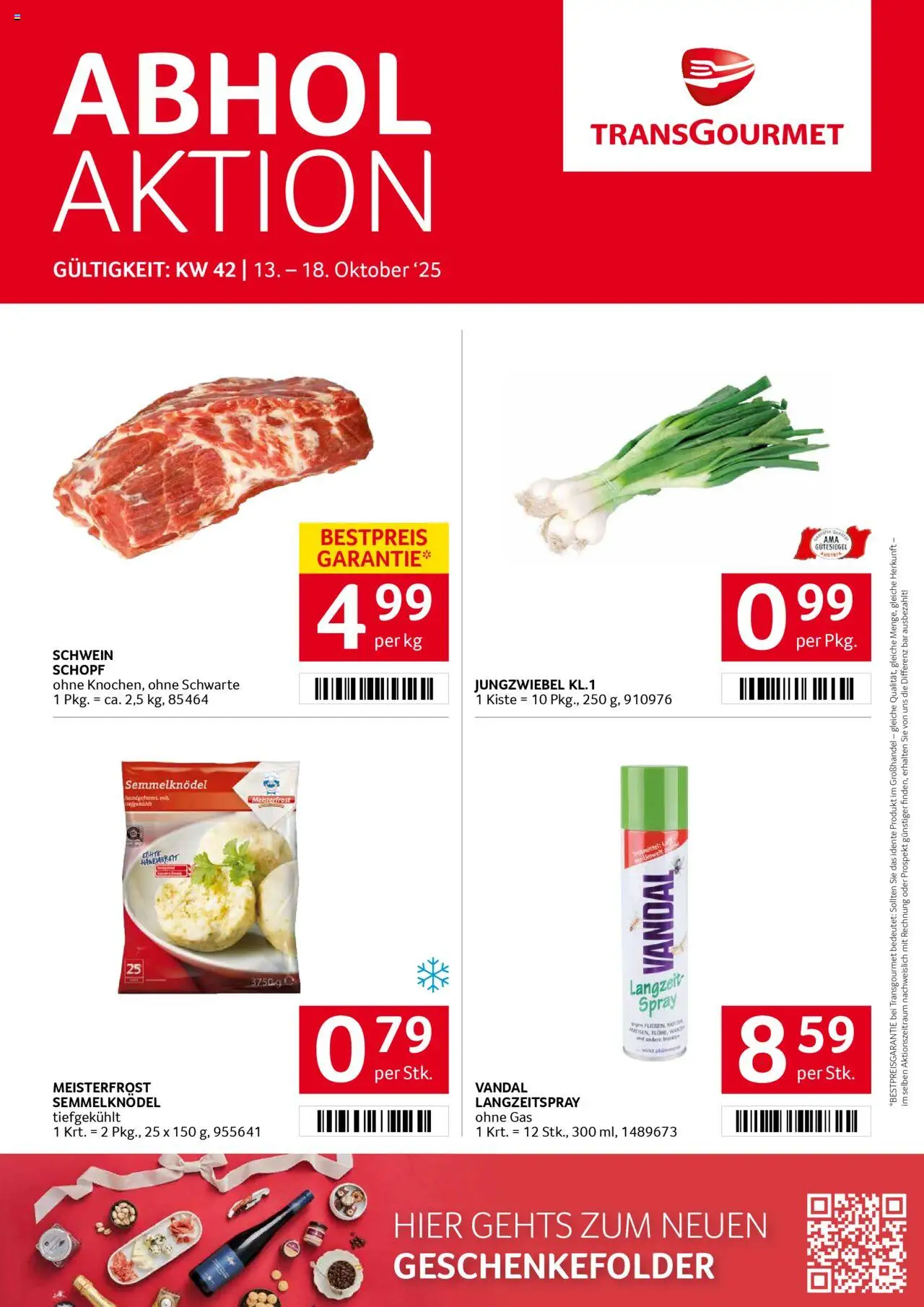 Transgourmet Flugblatt gültig ab 13.10.2025 | Seite: 1