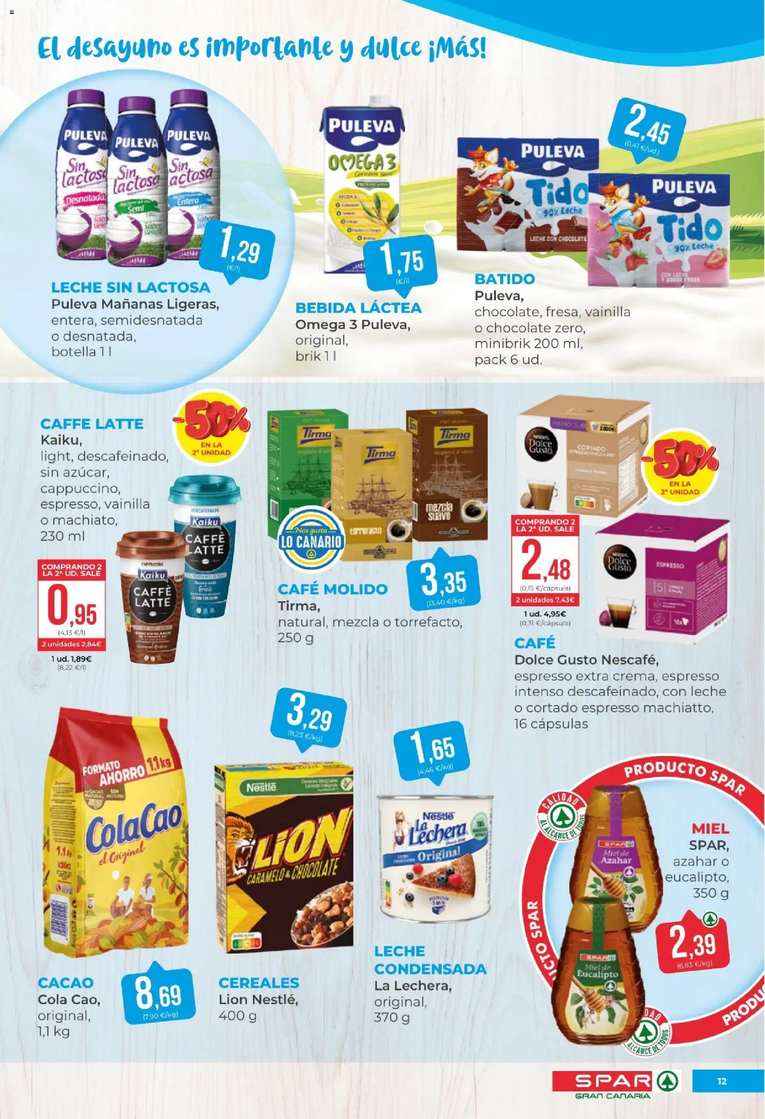 Spar - folleto │ válido desde el 14.11.2025 | Página: 12 | Productos: Leche sin lactosa, Δοχείο φοντί, Café, Chocolate