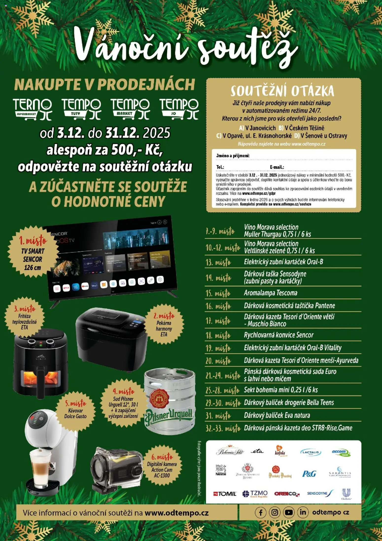 Tempo leták - Tuty od 17.12.2025 | Strana: 14 | Produkty: Tesori d'Oriente, Prazdroj, Sekt, Pekárna