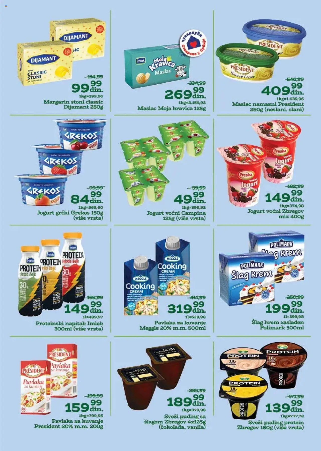 Univerexport katalog - važi od 04.08.2025 | Strana: 8 | Proizvode: Maslac, Protein, Puding, Margarin