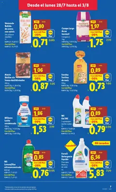 Lidl folleto │ válido desde el 28.07.2025 | Página: 7 | Productos: Detergente, Arroz, Φαρίνα, Σαλιάρα