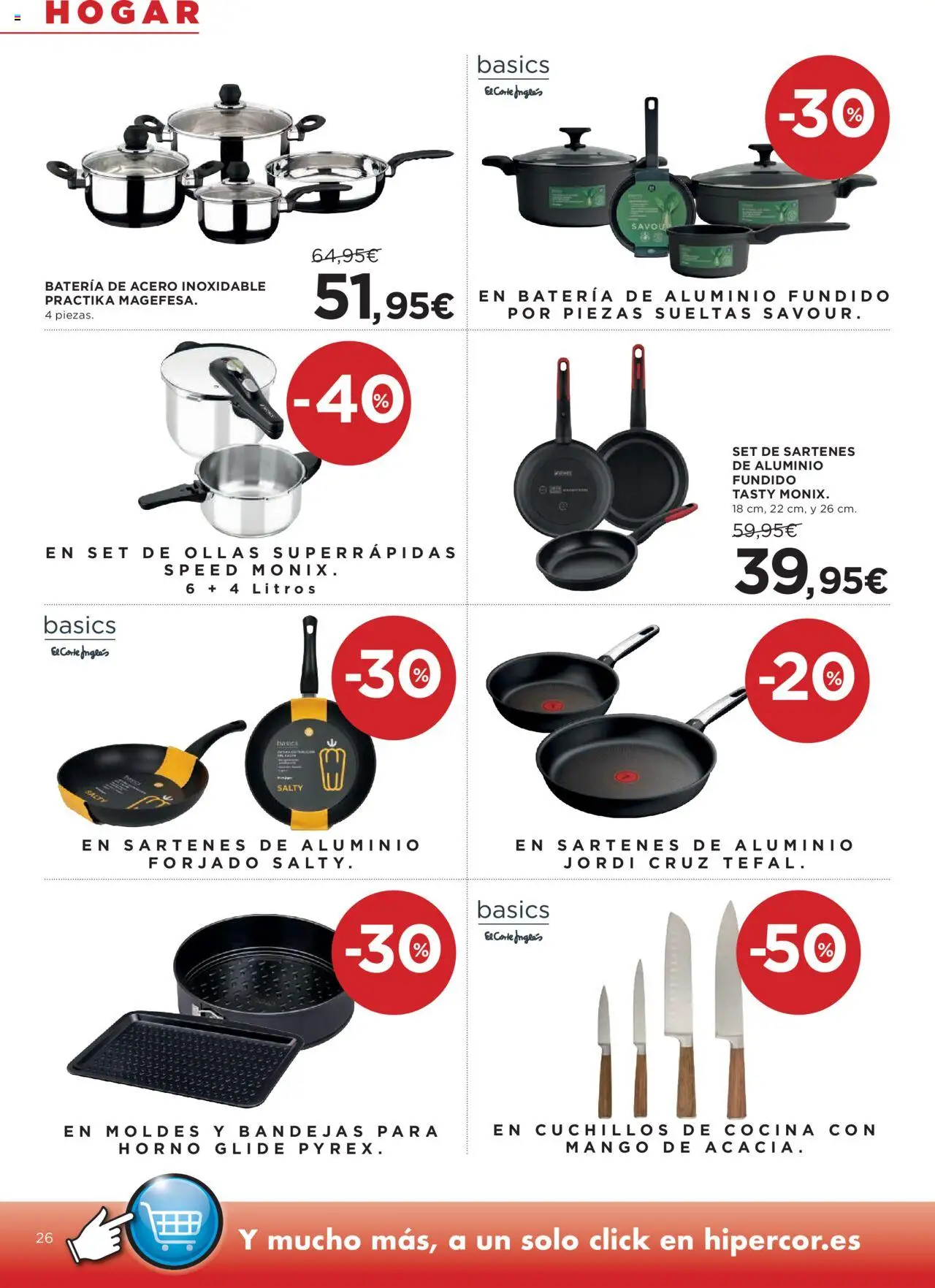 Hipercor catálogo │ válido desde el 09.10.2025 | Página: 30 | Productos: Horno, Cocina, Ρούτερ, Batería