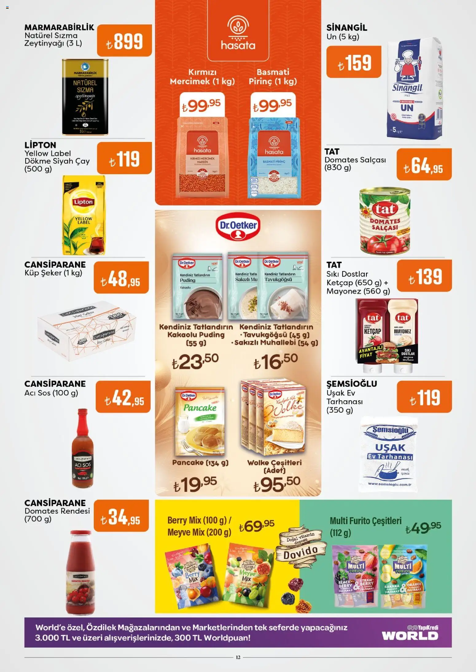 Özdilek Katalog - 02.01.2026 tarihinden itibaren geçerlidir | Sayfa: 12 | Ürünler: Ravioli, Domates, Çay, Küp şeker