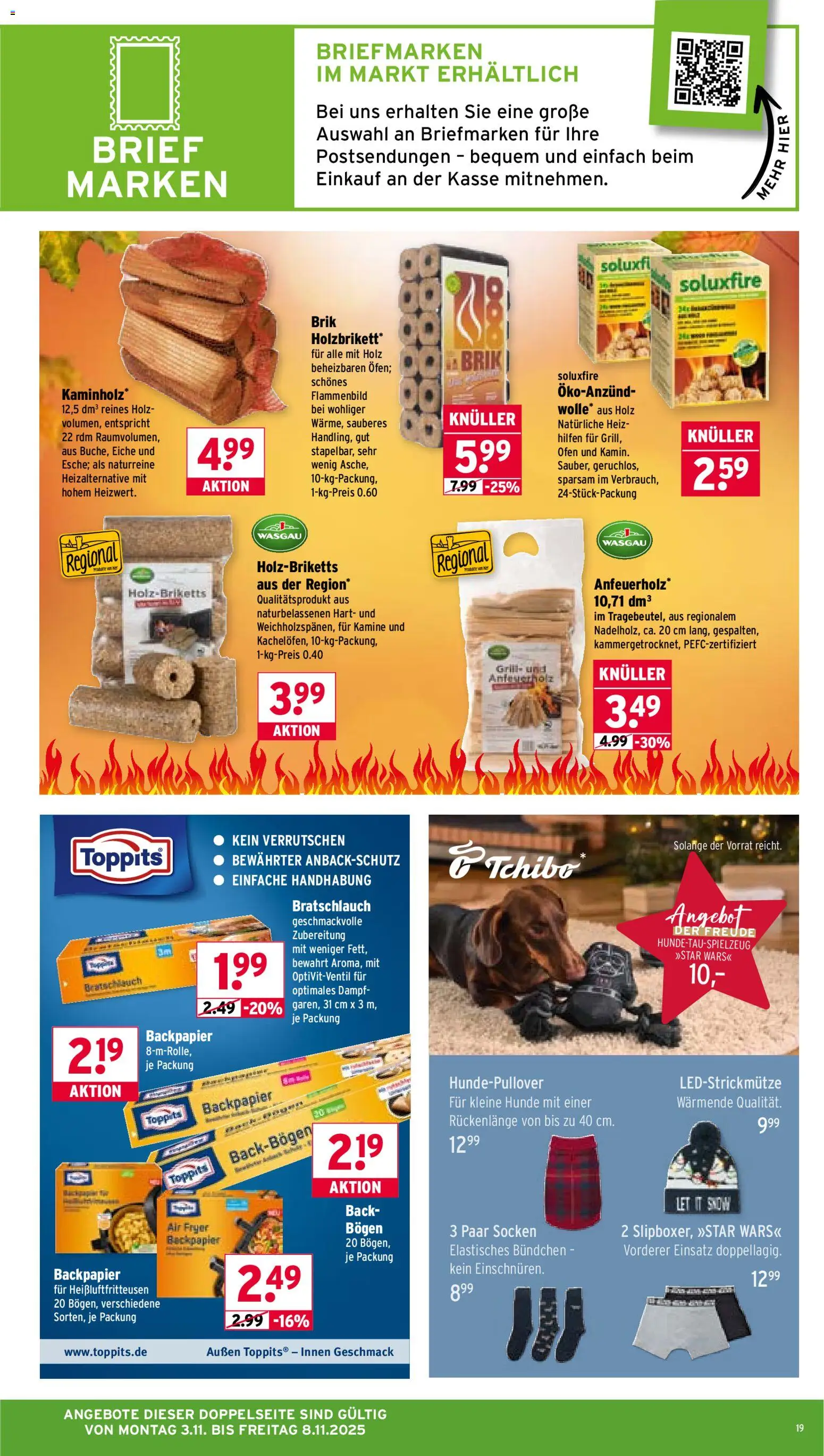 Wasgau Prospekt 	 – gültig ab 03.11.2025 | Seite: 19 | Produkte: Ofen, Grill, Socken