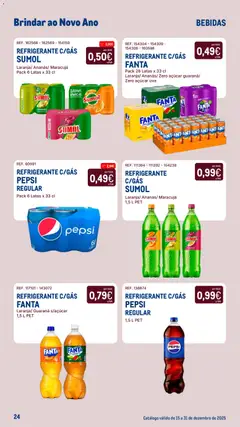 Pré-visualização Makro Catálogo Brindar ao Ano Novo válido de 15.12.2025 | Página: 24 | Produtos: Refrigerante, Fanta, Açúcar
