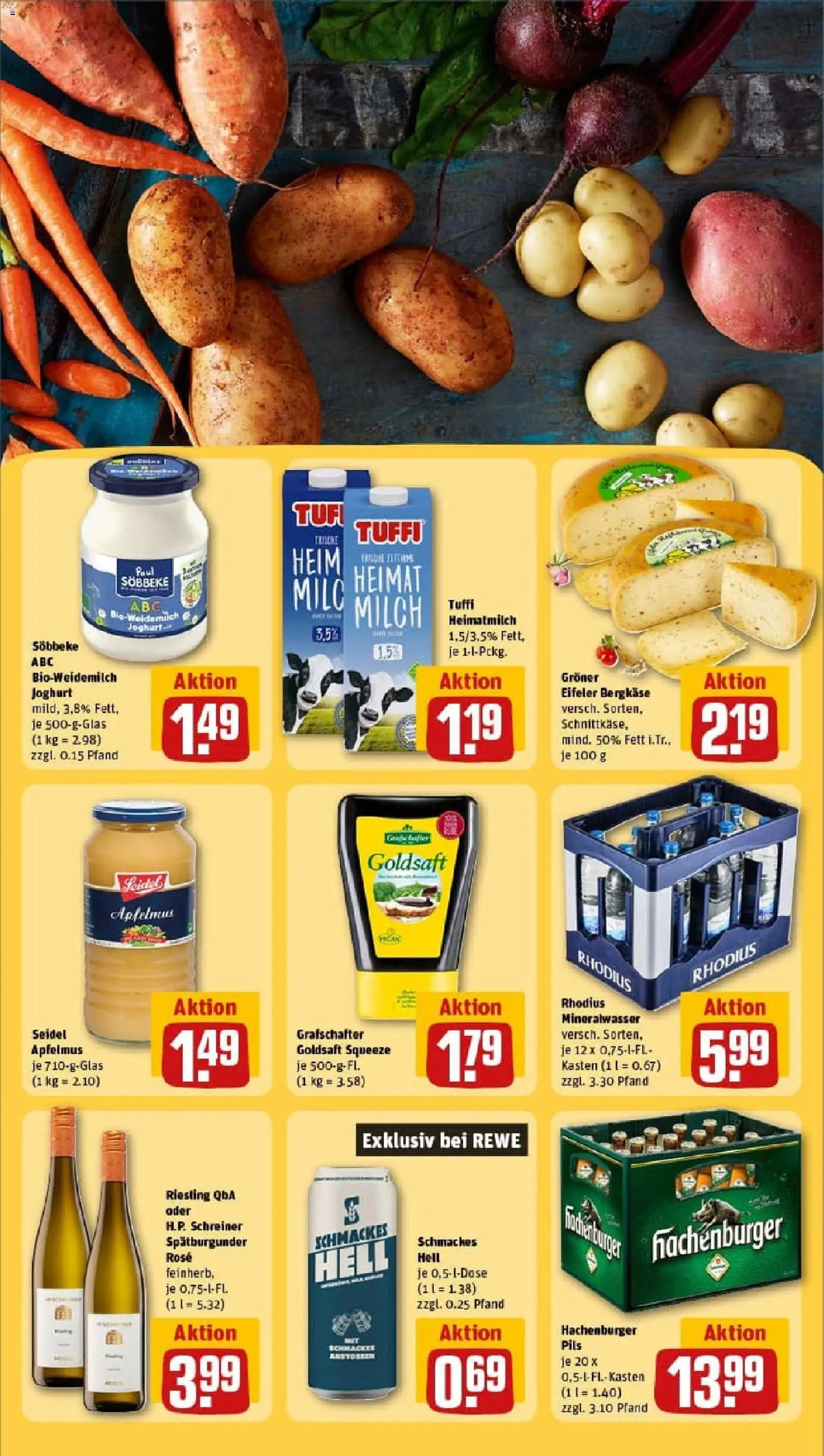 Rewe prospekt Wilnsdorf / Rudersdorf	 – gültig ab 26.10.2025 | Seite: 29 | Produkte: Milch, Joghurt, Mineralwasser, Apple