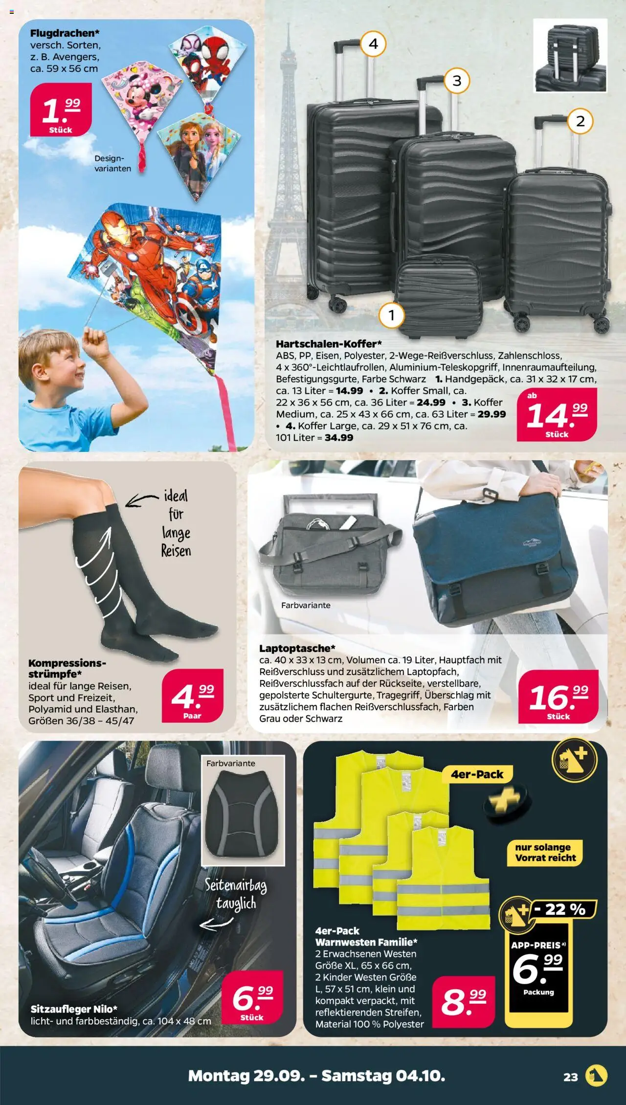 Netto Prospekt 	 – gültig ab 29.09.2025 | Seite: 23 | Produkte: Koffer